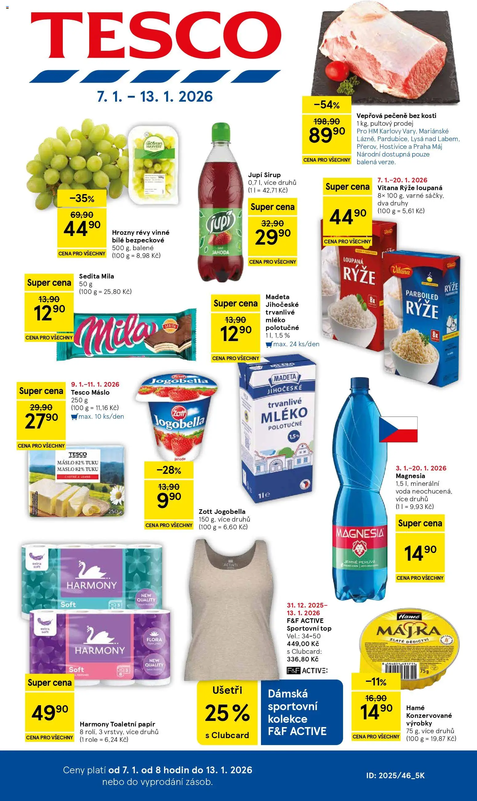 Tesco leták - Hypermarket - strana 1- platný od 07.01.2026