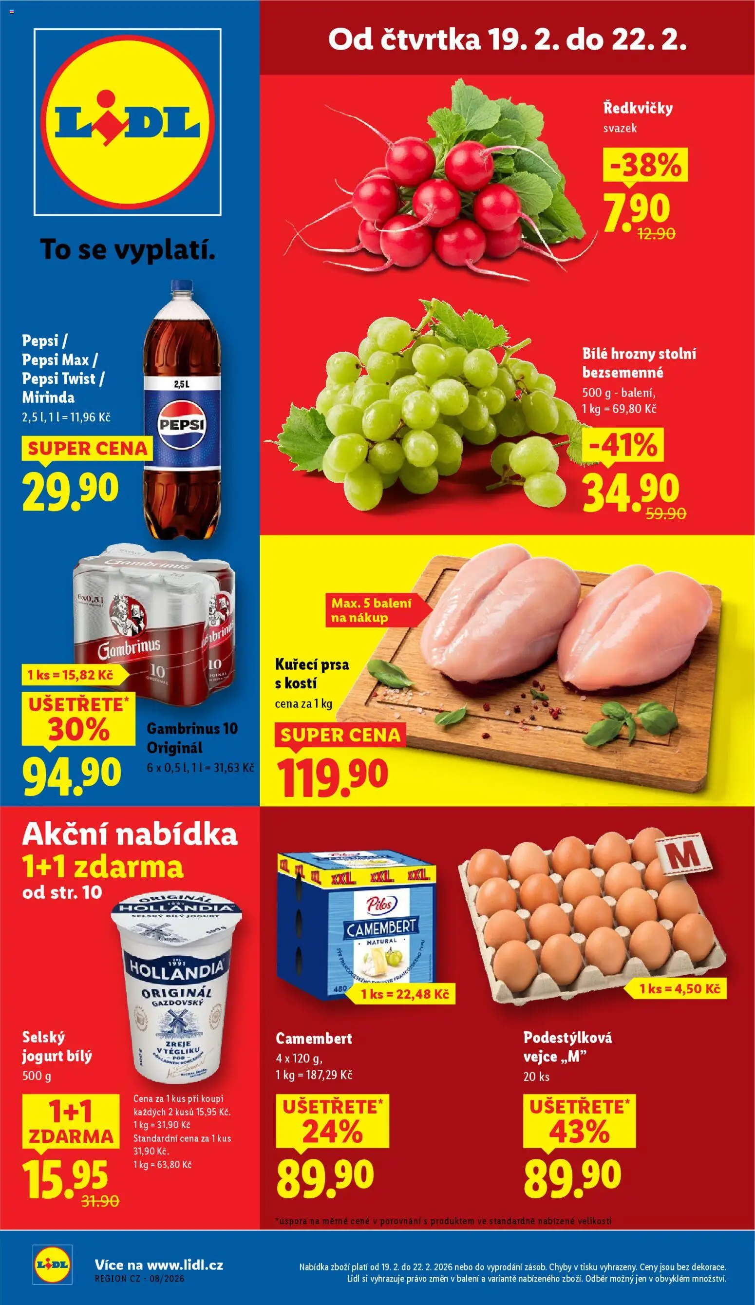 Lidl leták - strana 1- platný od 19.02.2026