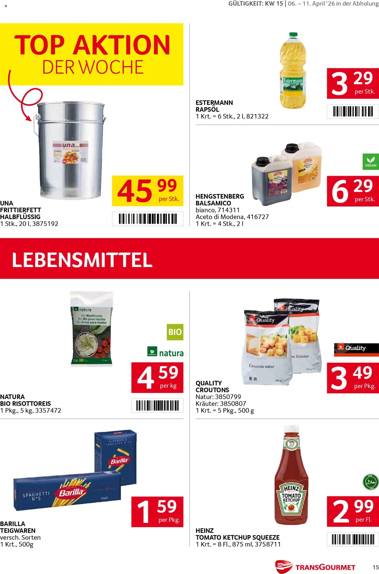 Transgourmet Flugblatt - page 15- valid from 06.04.2026