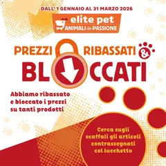 Anteprima Elite Supermercati Pet Prezzi Ribassati catalogo valida dal 01/01/2026