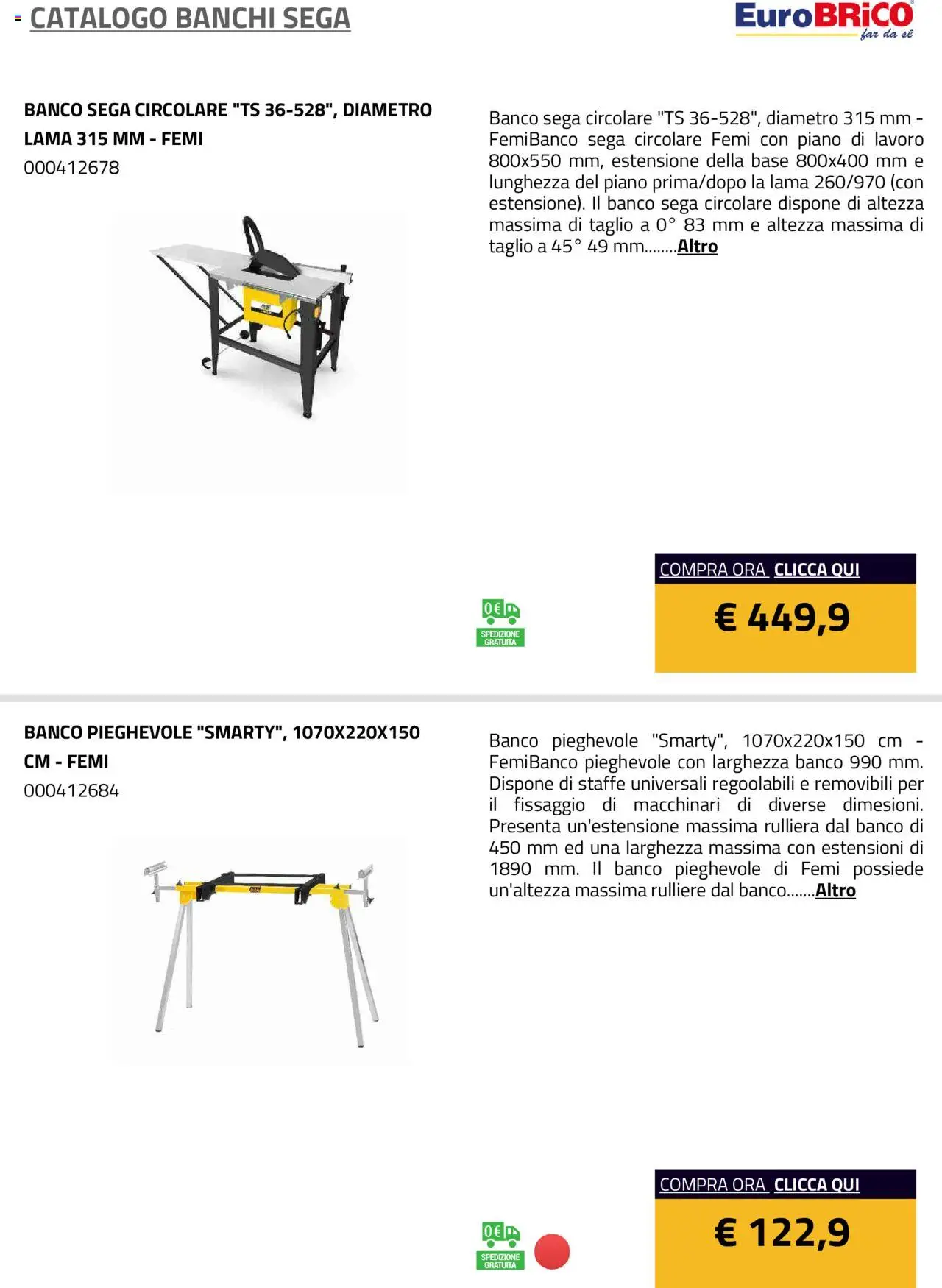 Eurobrico Banchi Sega catalogo - pagina 7 - valido dal 23/07/2025
