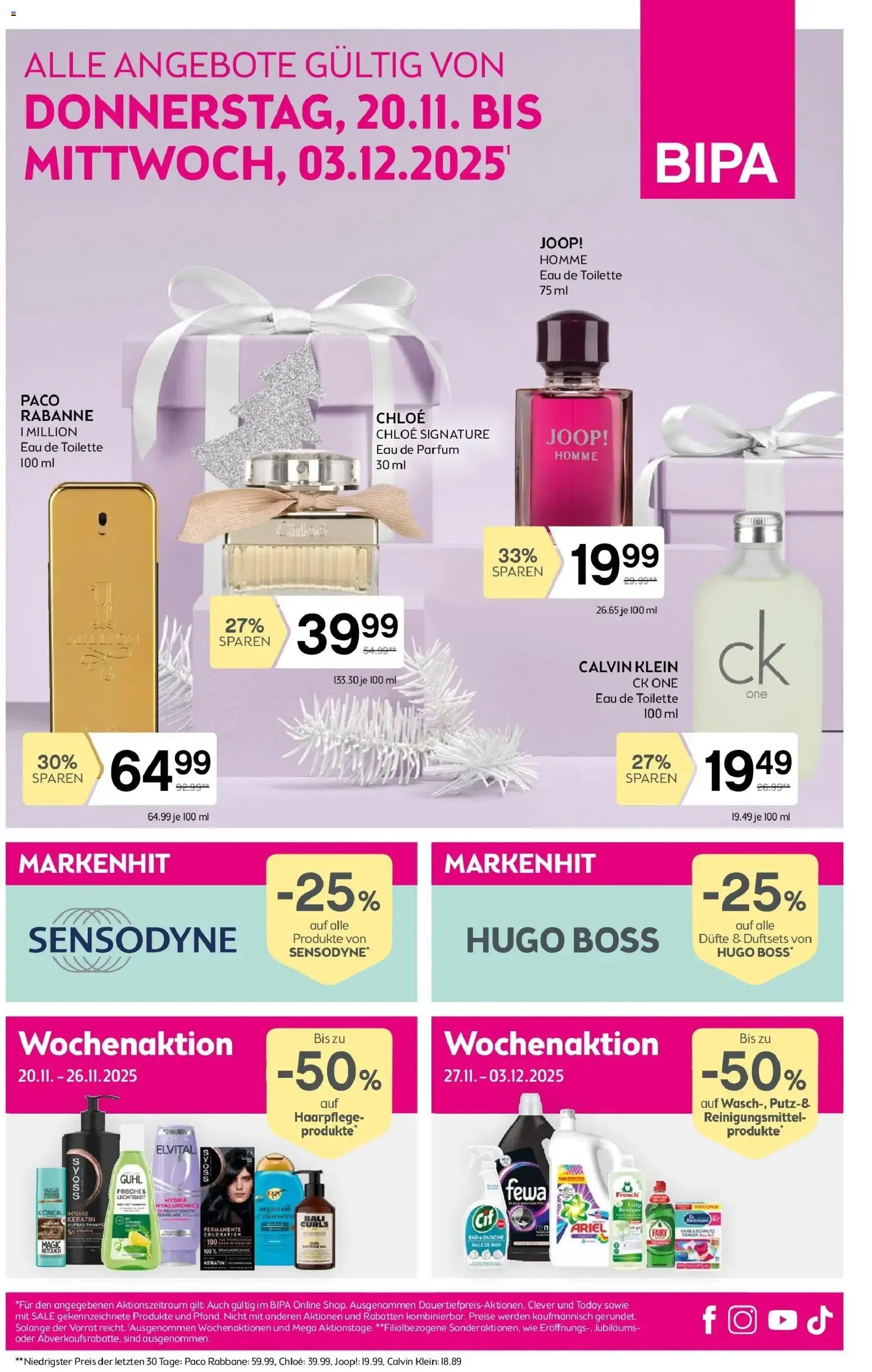 Bipa Flugblatt - Seite 1- gültig ab 20.11.2025