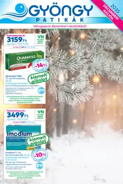 Előnézet Gyöngy Patikák Akciós újság érvényes 2025.12.01.-tól
