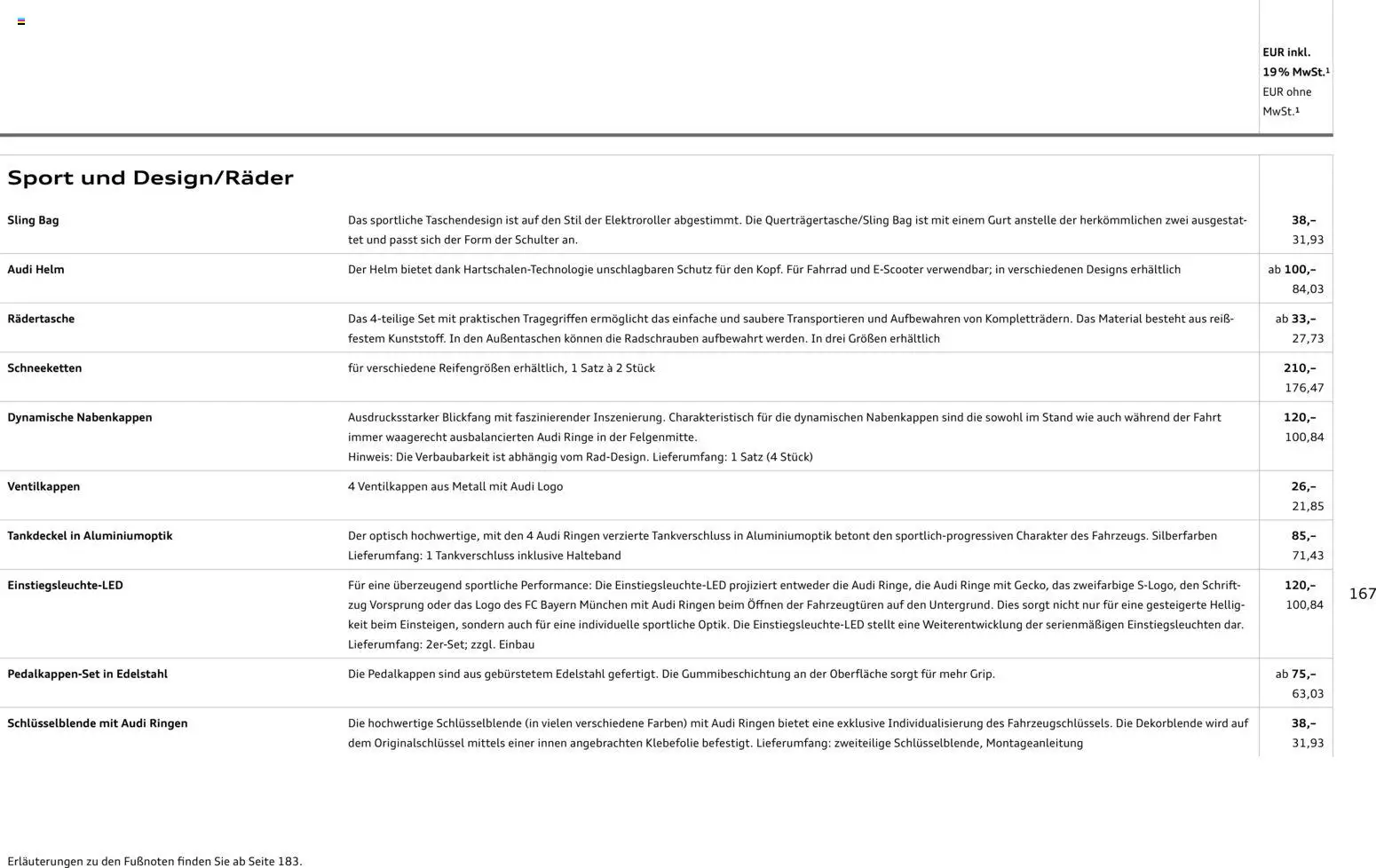 Audi A5 - Seite 167 - gültig ab 28.10.2025