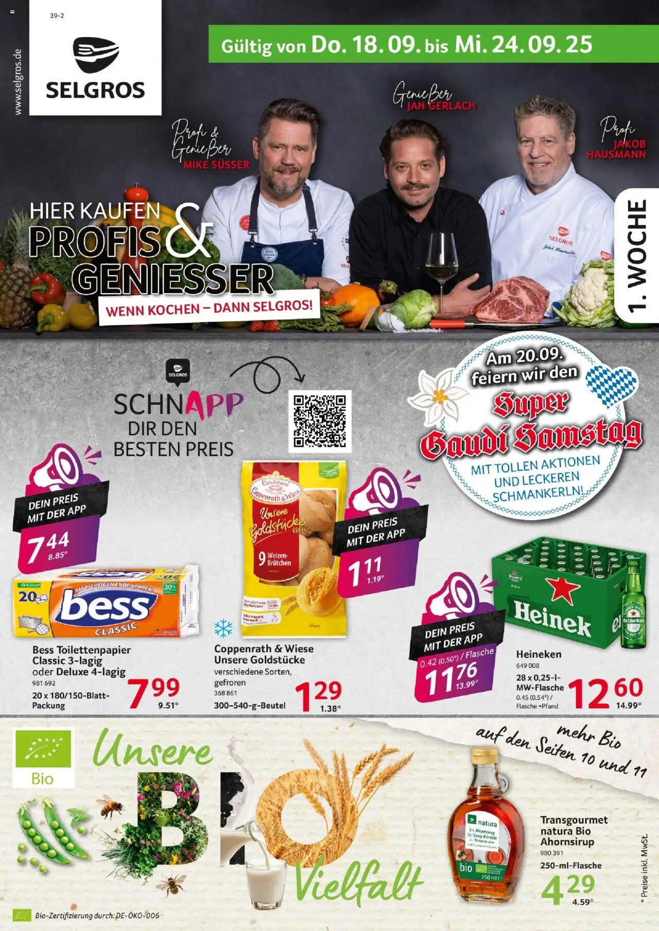 Selgros Prospekt 	 - Seite 1 - gültig ab 18.09.2025