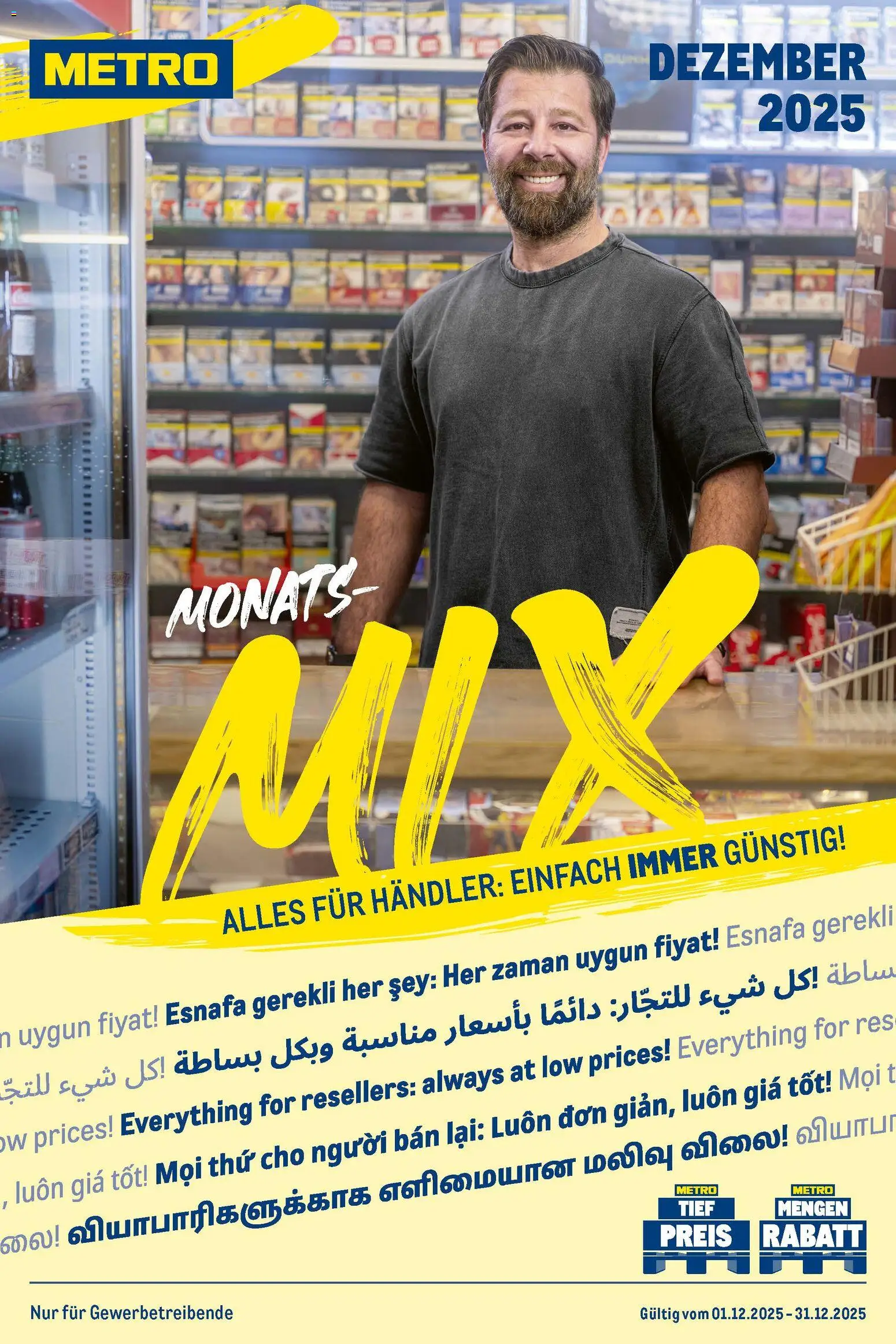 Metro Monats-Mix - Seite 1 - gültig ab 01.12.2025