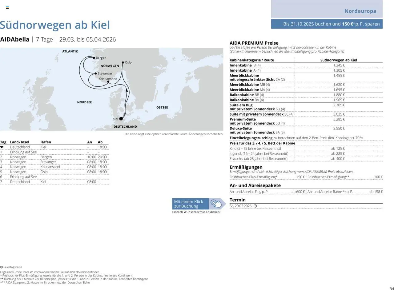 Aida Sommer 2026 - Seite 34 - gültig ab 01.03.2026