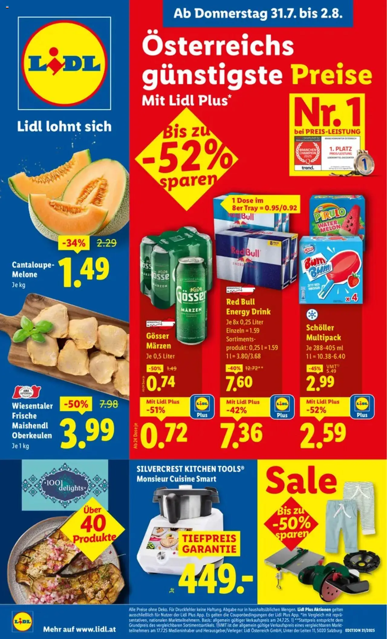 Lidl Flugblatt - Seite 1- gültig ab 31.07.2025