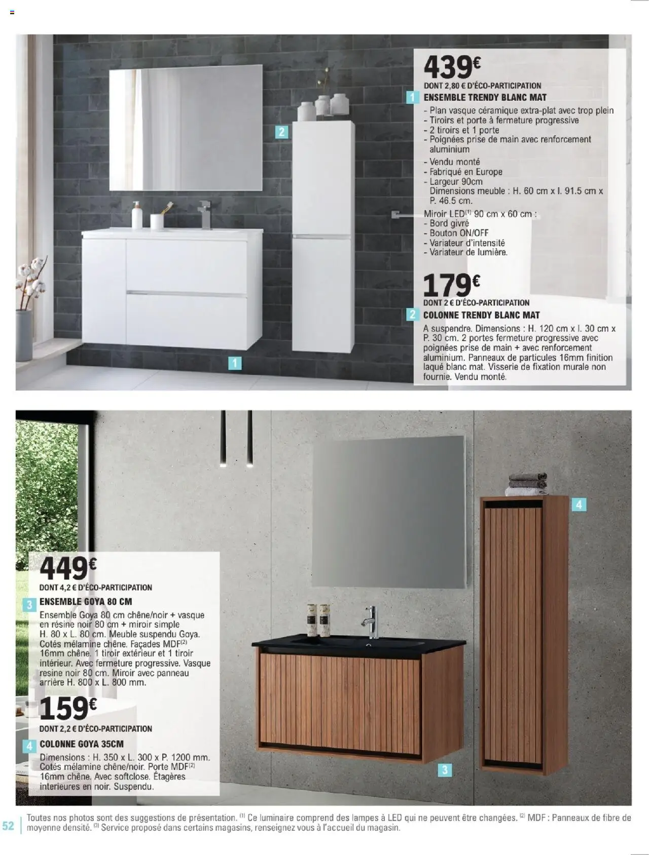 Brico E.Leclerc Guide aménagement intérieur - page 52 - valable à partir du 07/01/2025