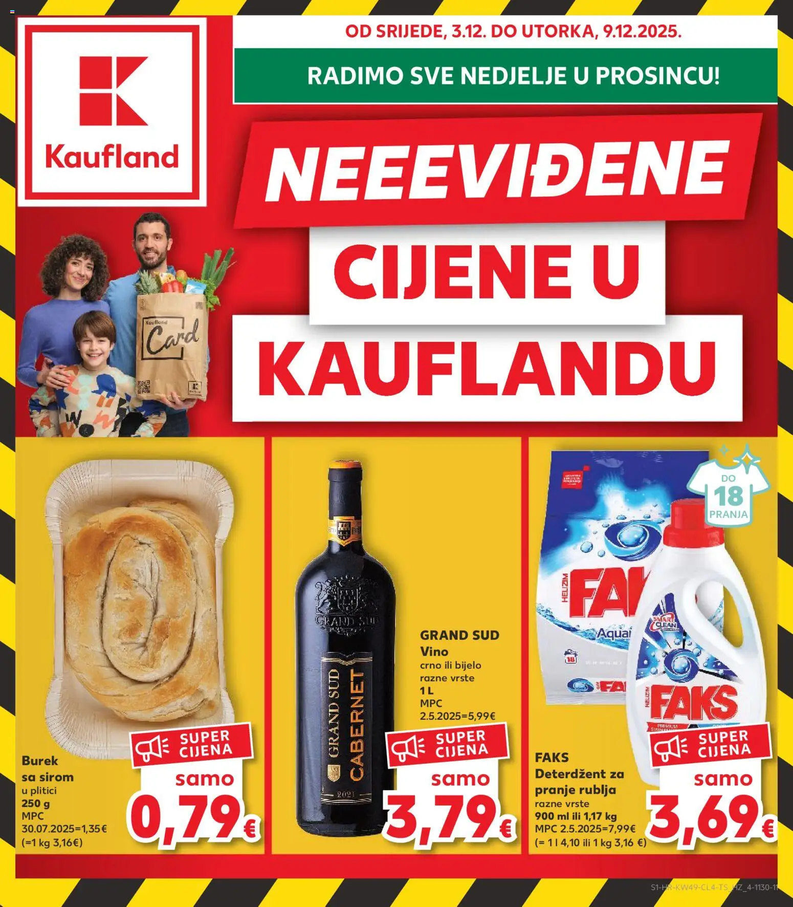 Neevidene cijene u Kauflandu Kaufland - stranica 1- važeći od 03.12.2025