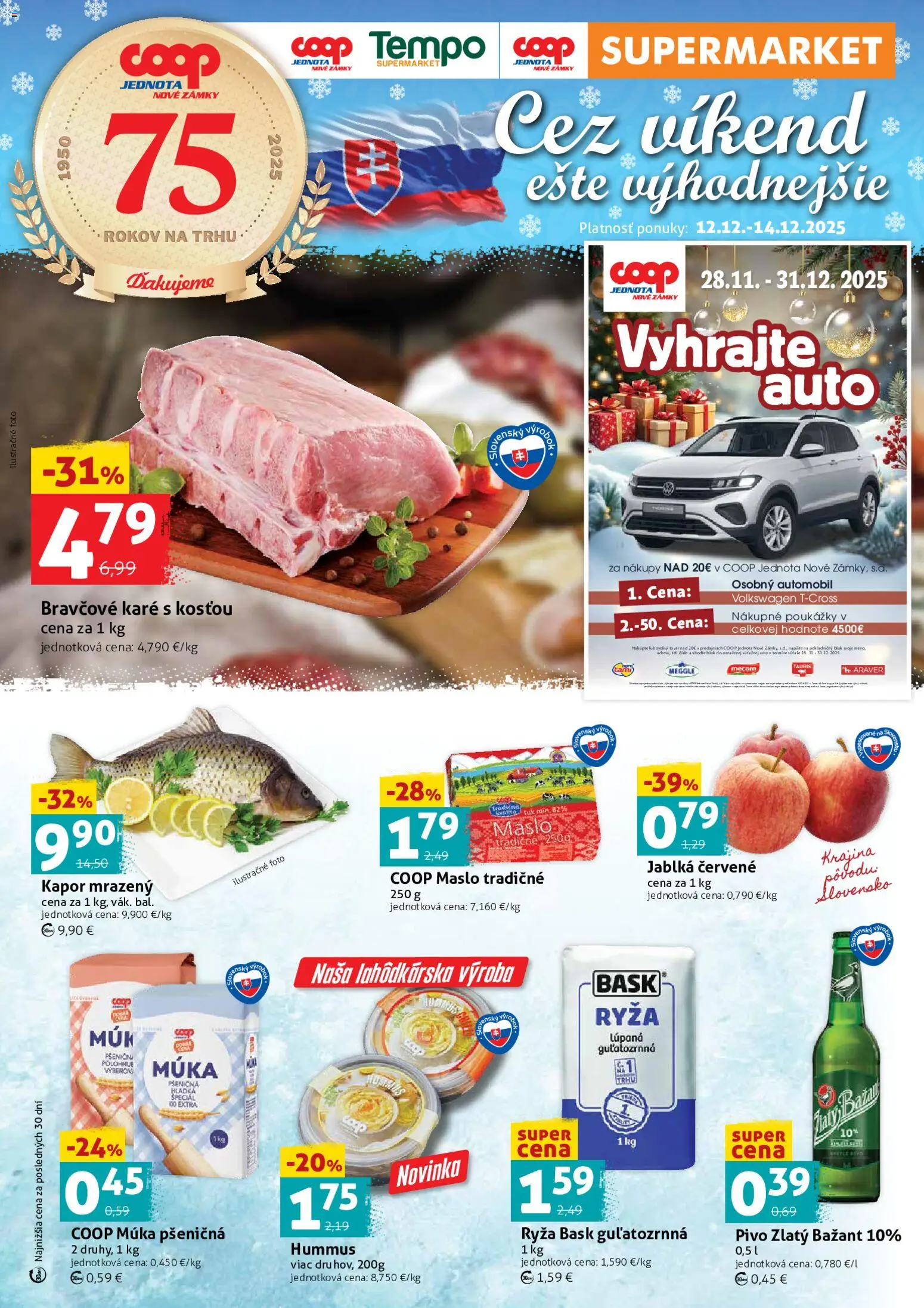 COOP Jednota cez víkend ešte výhodnejšie - strana 1- platný od 12.12.2025