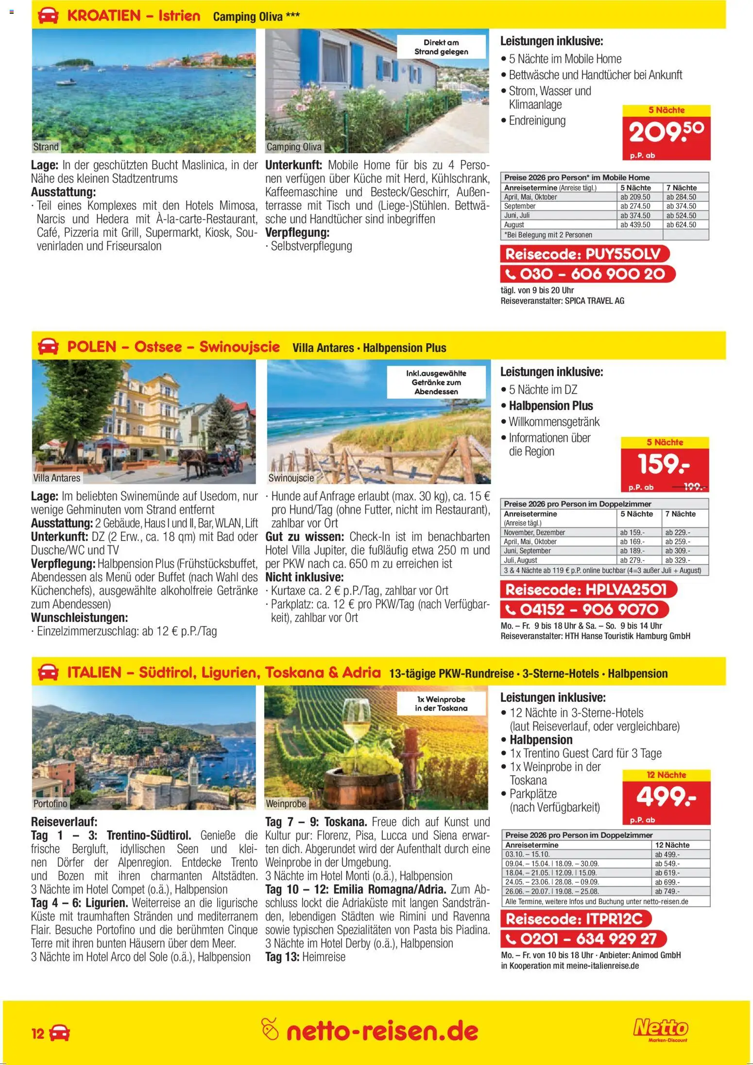 Netto Reisen Prospekt 	 - Seite 12 - gültig ab 26.03.2026