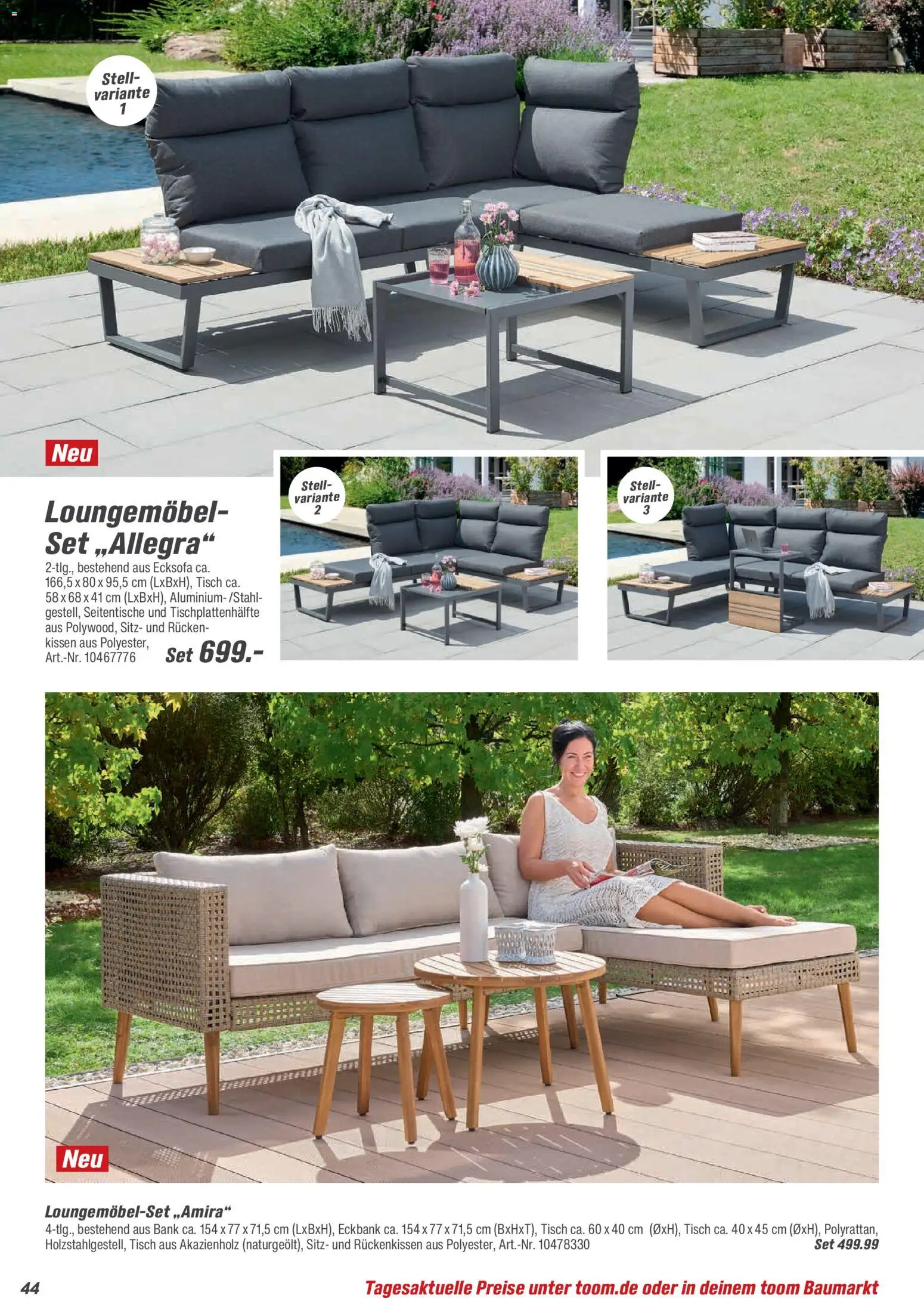 Toom Baumarkt  Gartenmöbel & Solar-Leuchten 2026 - Seite 44 - gültig ab 01.01.2026