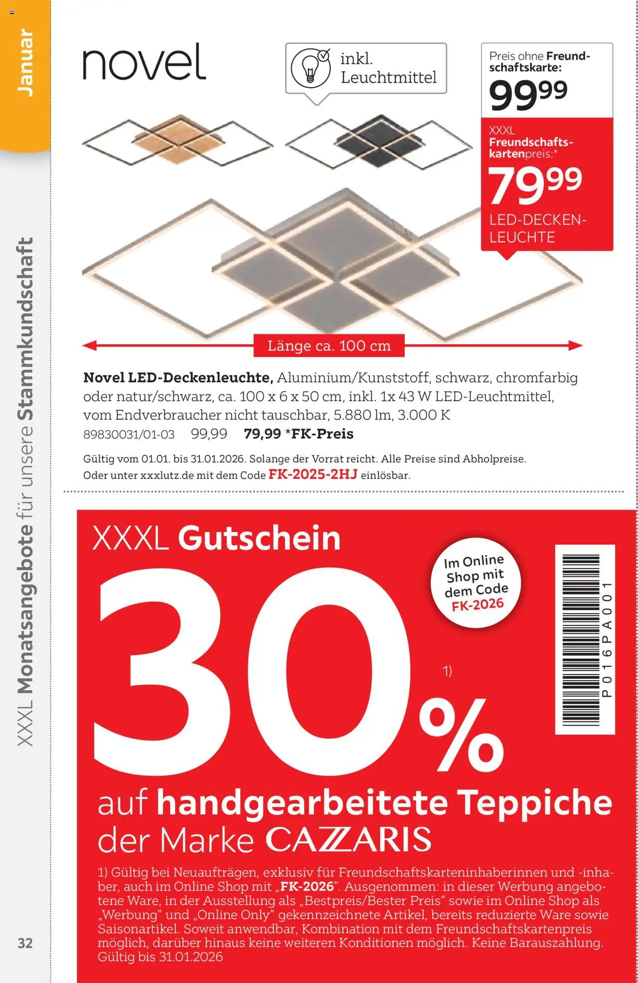 XXXL Lutz Freundschaftskartenjournal - Seite 32 - gültig ab 01.08.2025