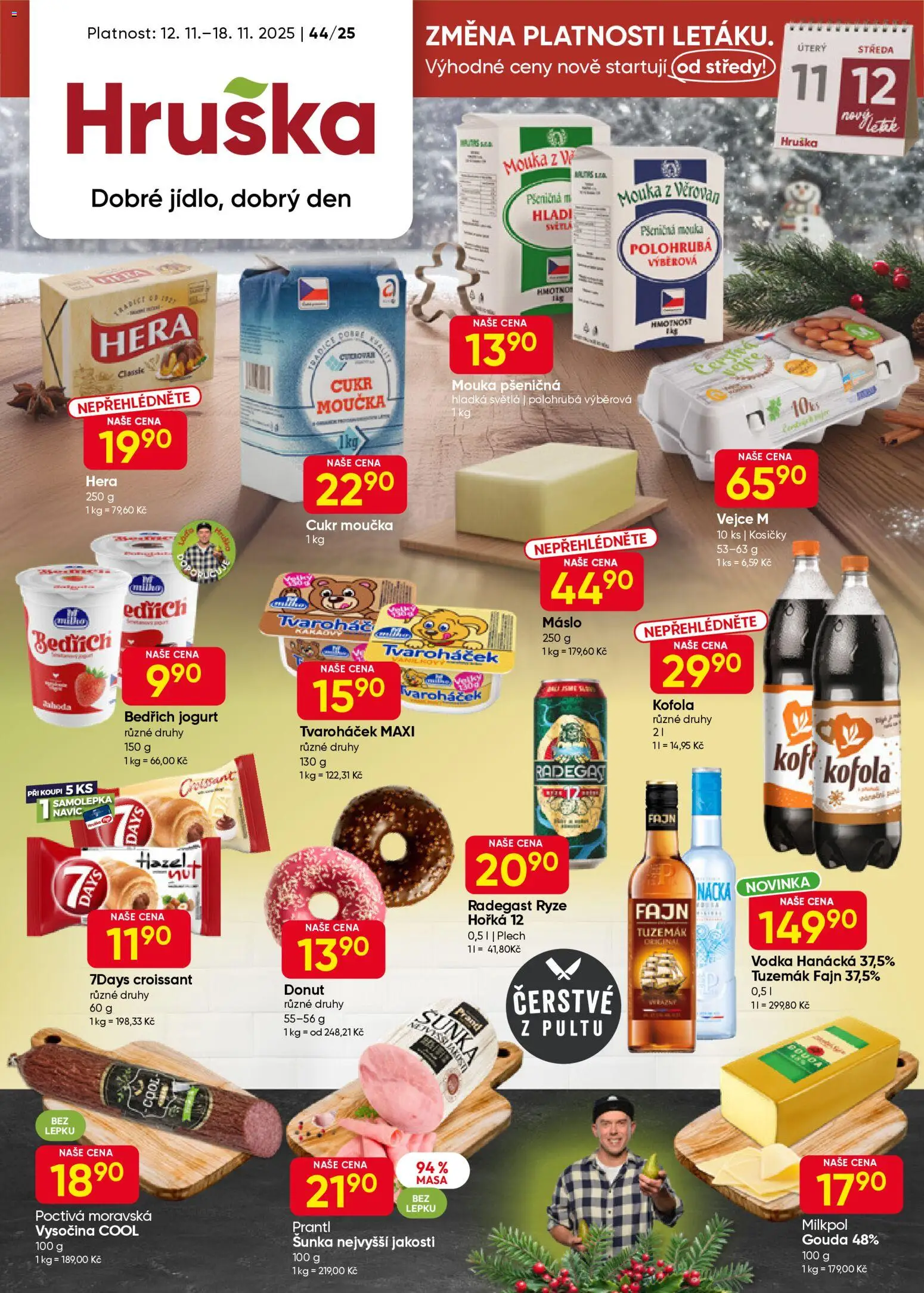 Hruška leták - strana 1- platný od 12.11.2025