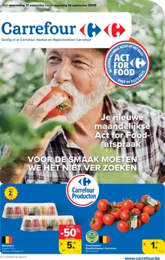 Carrefour - Hypermarkten - Market Act For Food Special geldig vanaf 17/09/2025