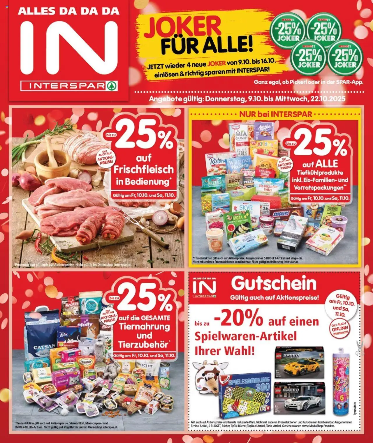 Interspar Flugblatt - Burgenland Nord - Seite 1- gültig ab 09.10.2025
