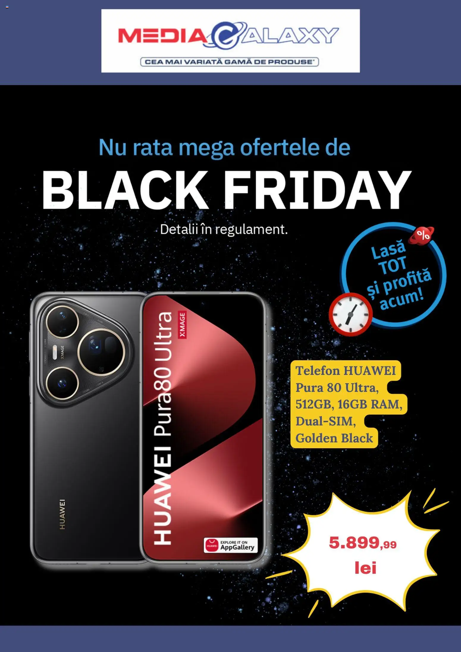 Media Galaxy Black Friday - pagina 1- valabil de la 30.10.2025