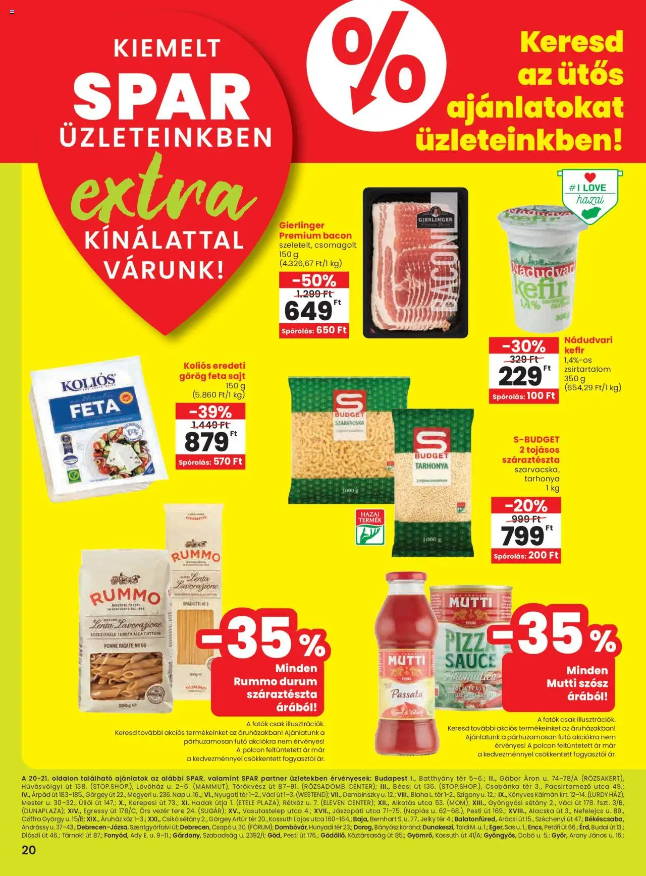 Interspar SPAR extra ajánlat - 1oldal - érvényes 2025.07.17.-tól