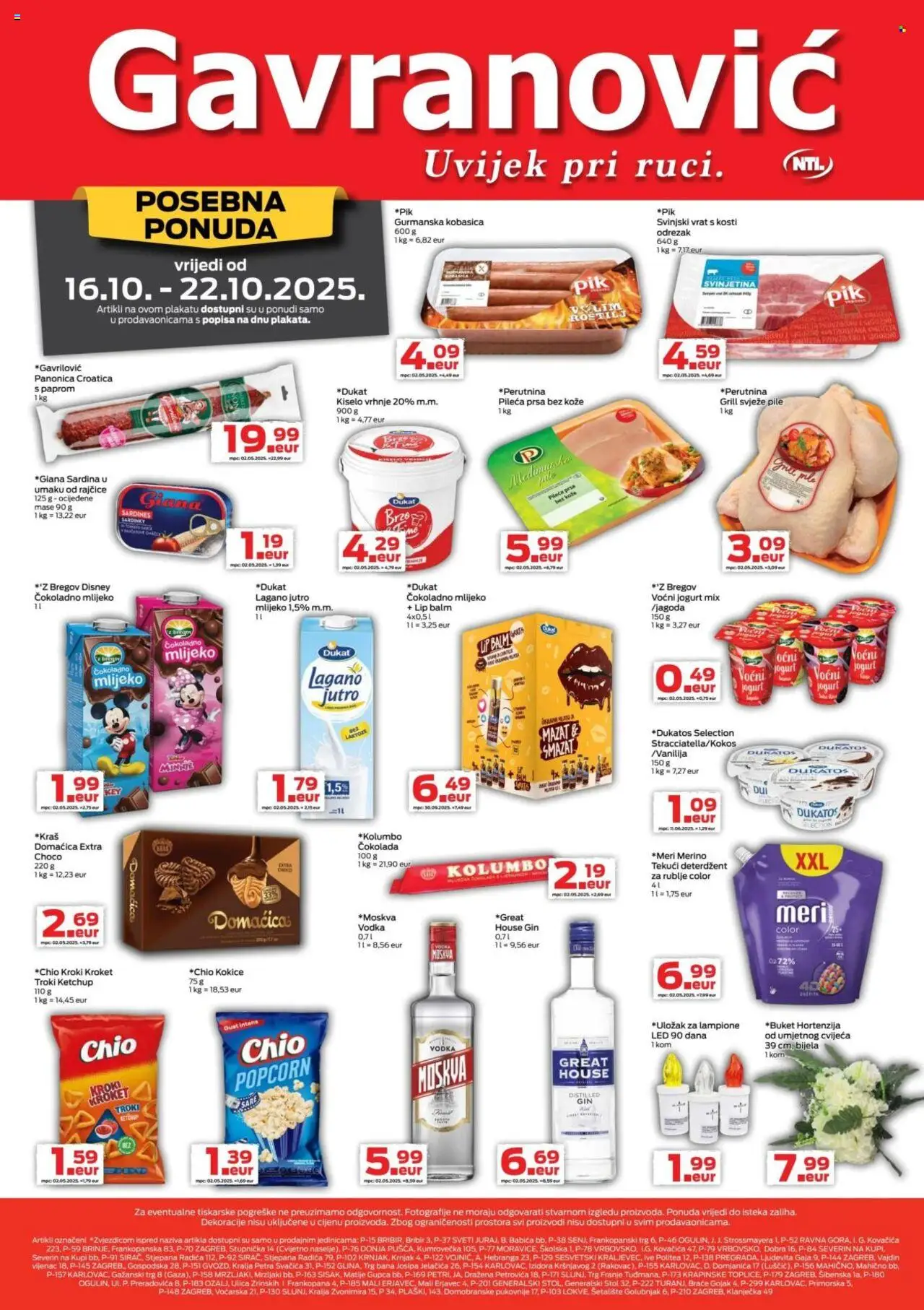 Katalog Gavranović - stranica 1- važeći od 16.10.2025