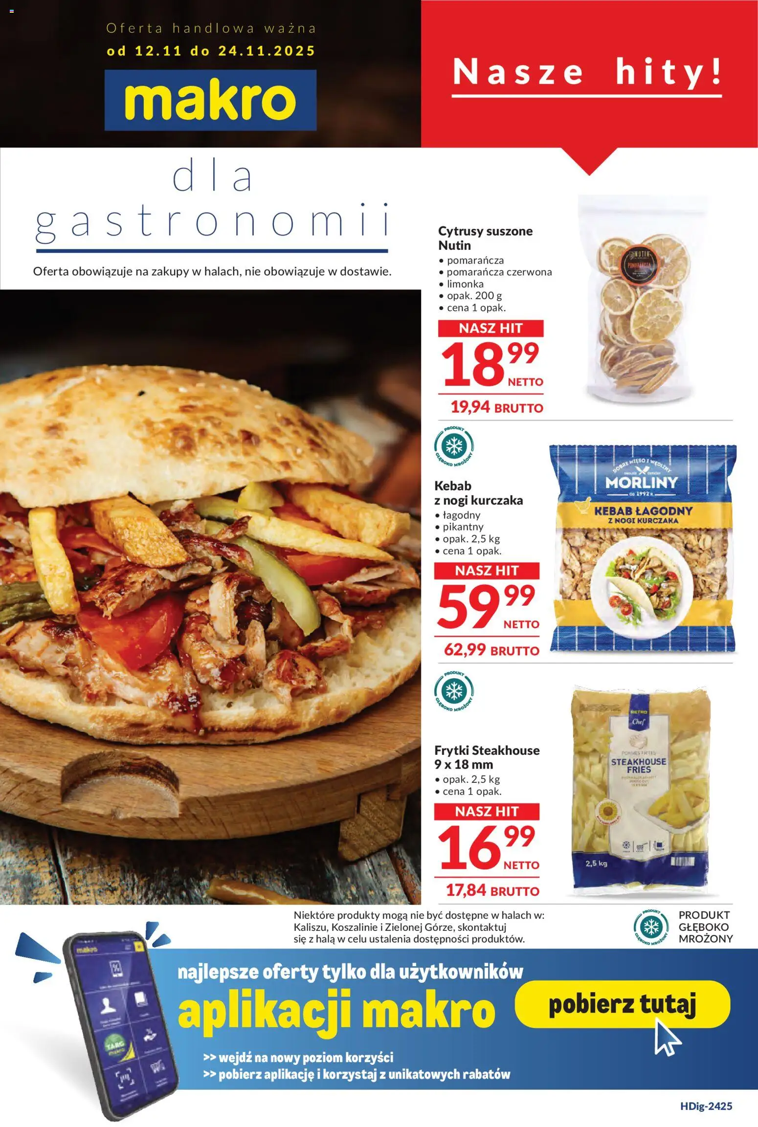 Makro Gazetka - Oferta dla gastronomii - strona 1- ważny od 12.11.2025