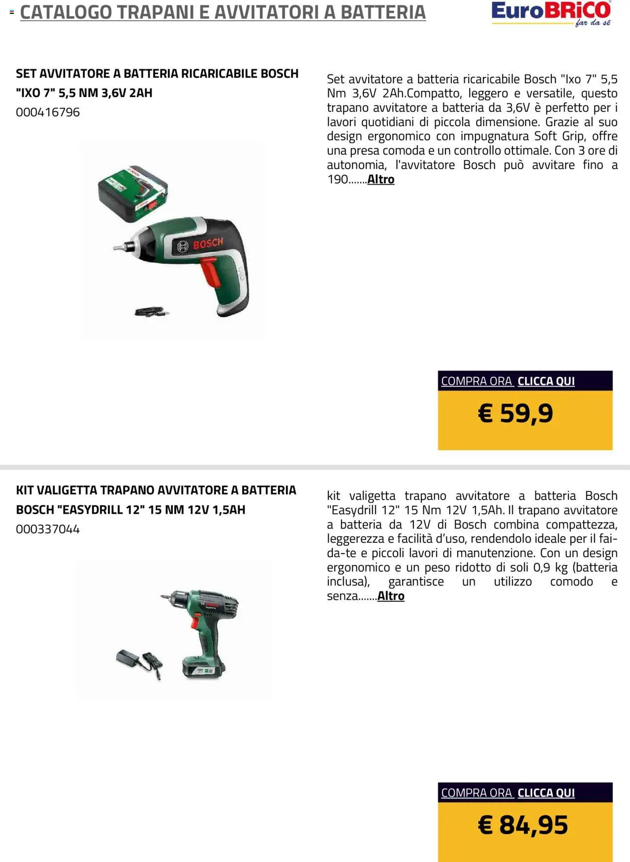 Eurobrico Trapani e Avvitatori a Batteria catalogo - pagina 21 - valido dal 23/07/2025