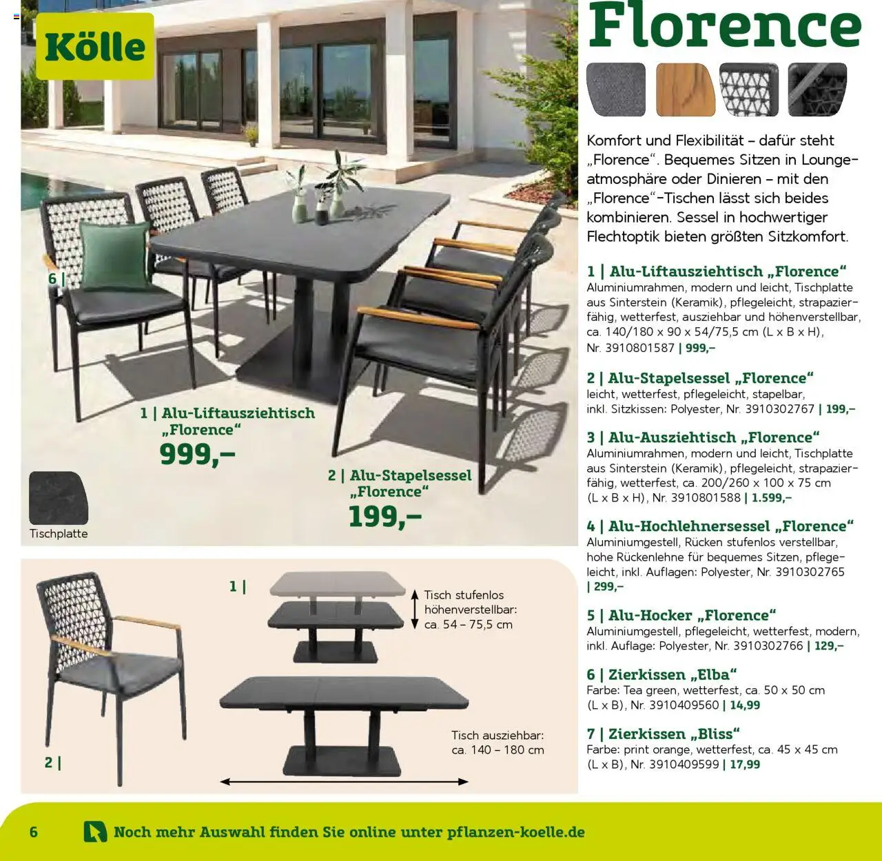 Pflanzen-Kölle Gartenmöbel Katalog 2025 - Seite 6 - gültig ab 22.01.2025
