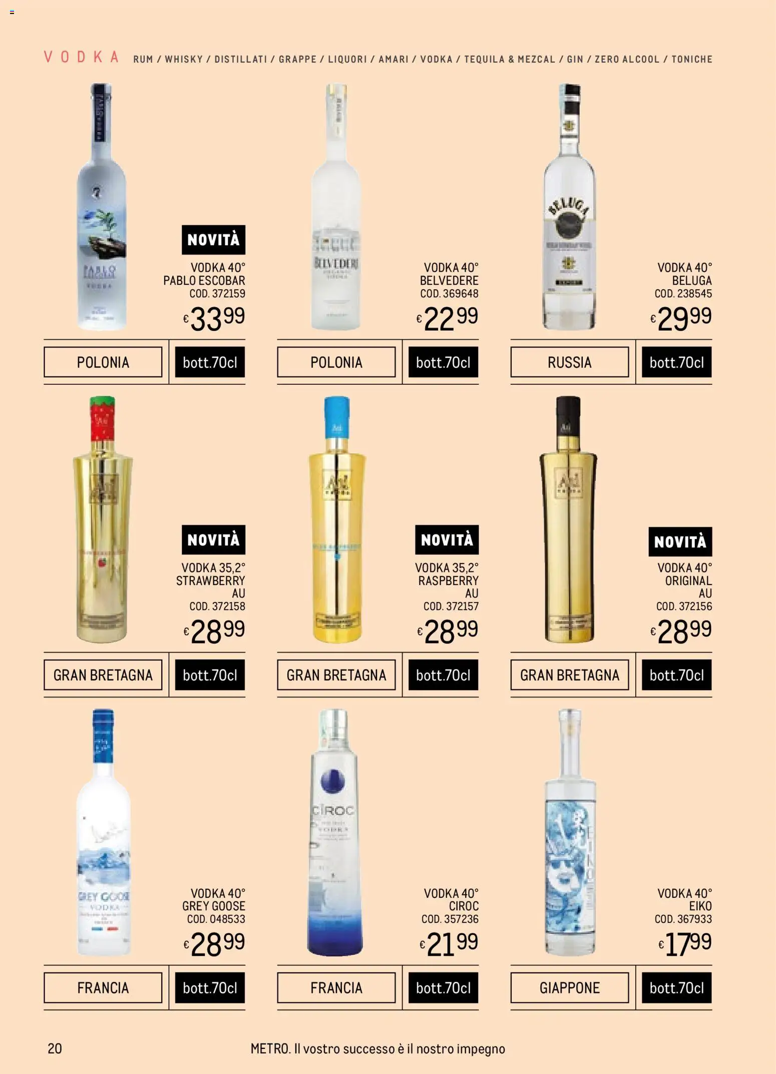 Metro Spirits Collection catalogo - pagina 20 - valido dal 06/11/2025