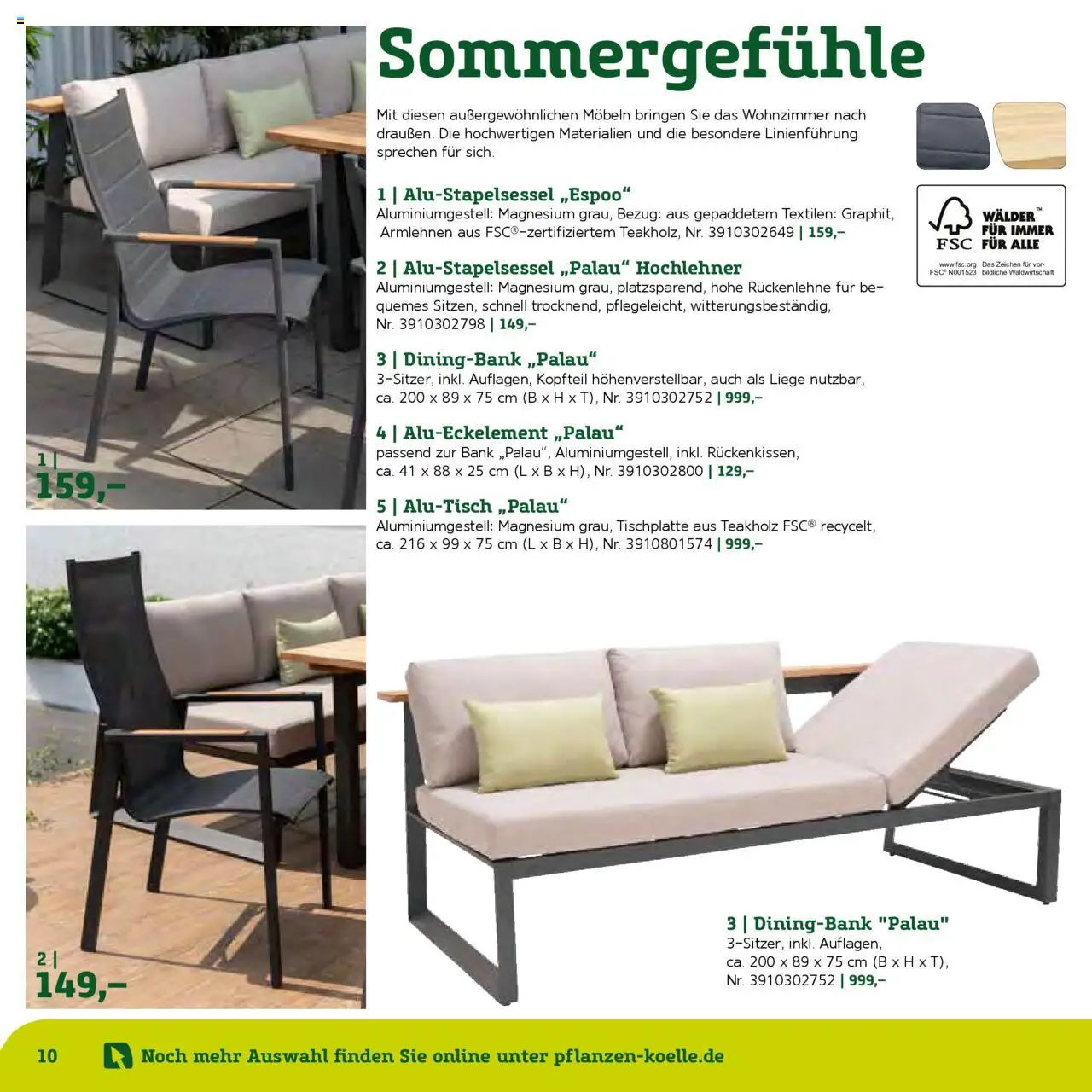 Pflanzen-Kölle Gartenmöbel Katalog 2025 - Seite 10 - gültig ab 22.01.2025