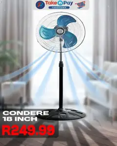 Preview Take n Pay Condere 18” Stand Fan valid from 14/01/2026