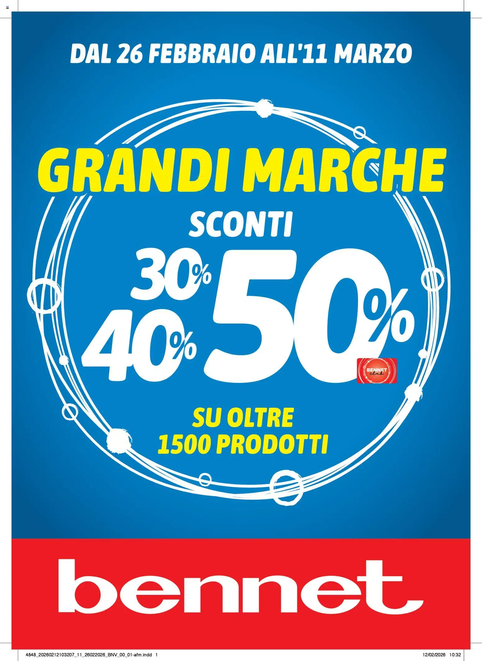 Volantino bennet	 - pagina 1 - valido dal 26/02/2026