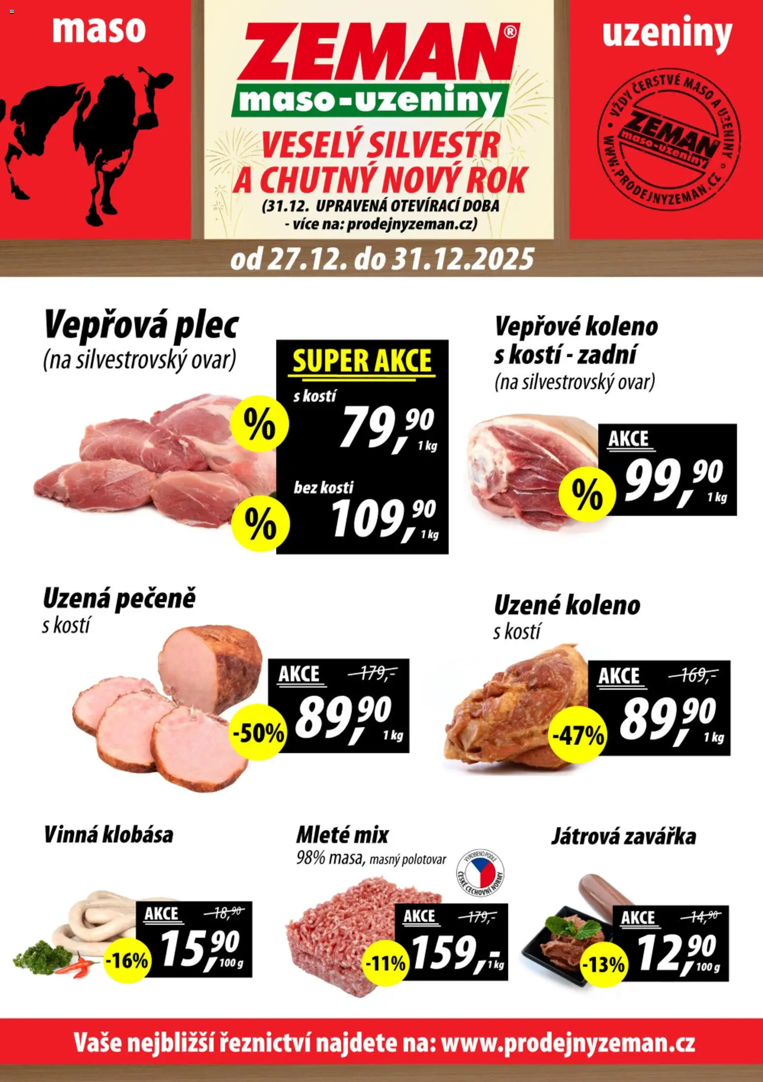 Prodejny Zeman leták - strana 1- platný od 27.12.2025