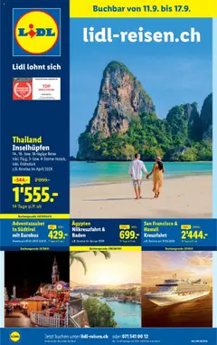 Vorschau Lidl Aktionen Reisen gültig ab 11.09.2025