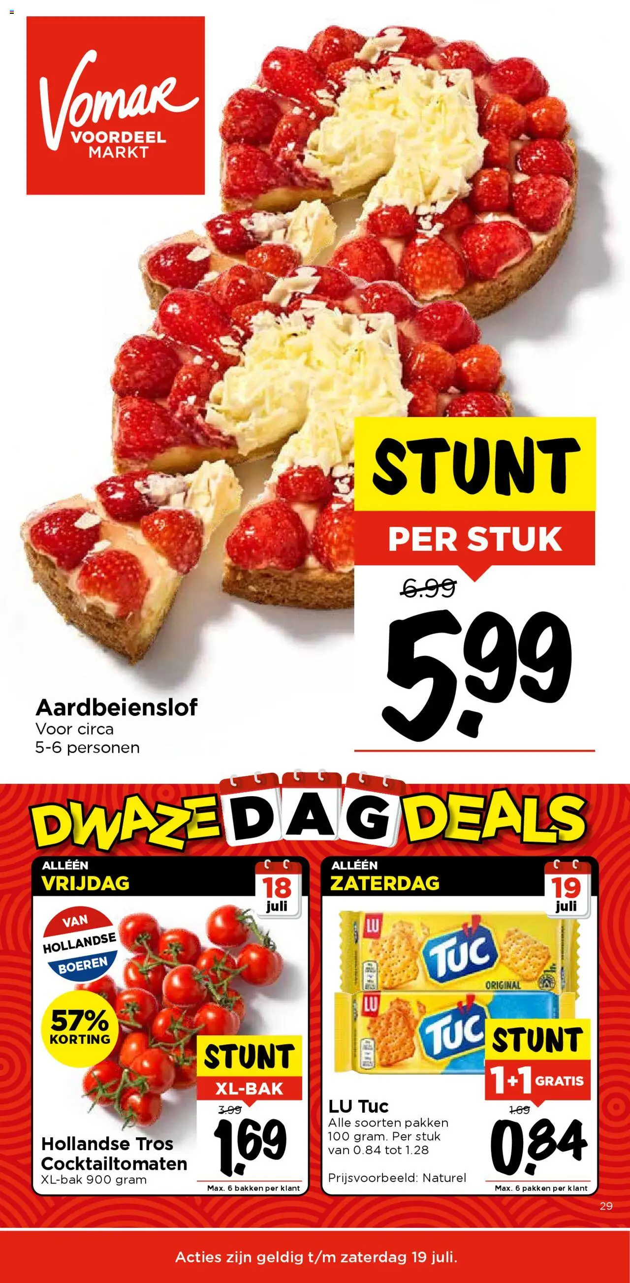 Vomar - Weekendfolder week 29 - pagina 1- geldig vanaf 17-07-2025