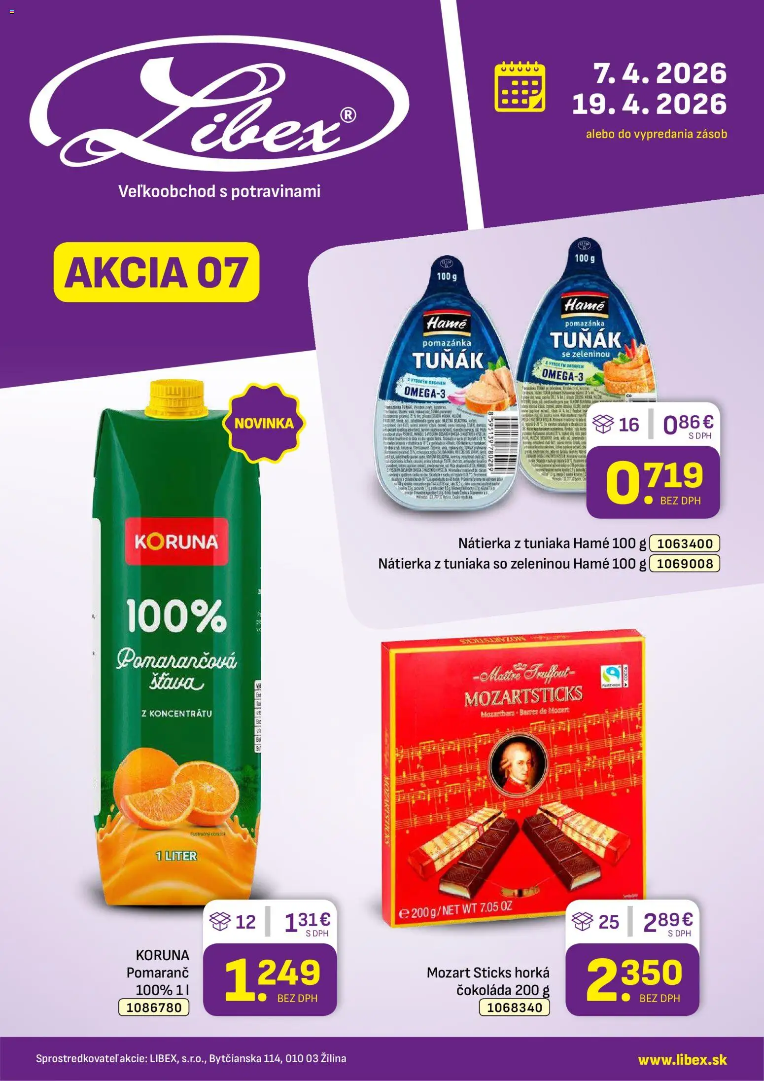 Libex leták - strana 1- platný od 07.04.2026