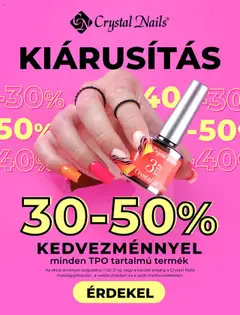 Előnézet Crystal Nails Kiárusítás érvényes 2025.08.01.-tól