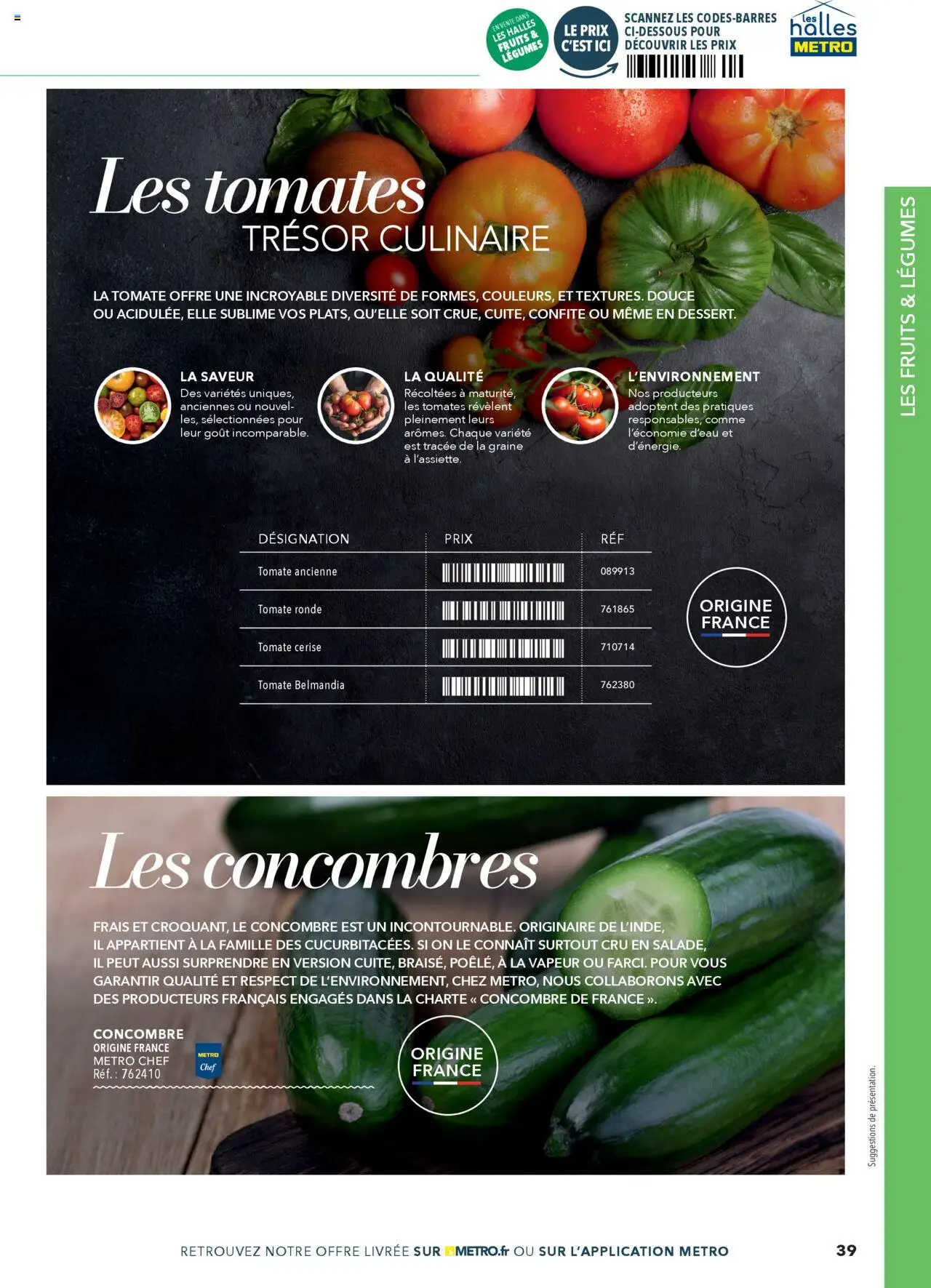 #METRO Restauration a table - page 39 - valable à partir du 02/03/2025