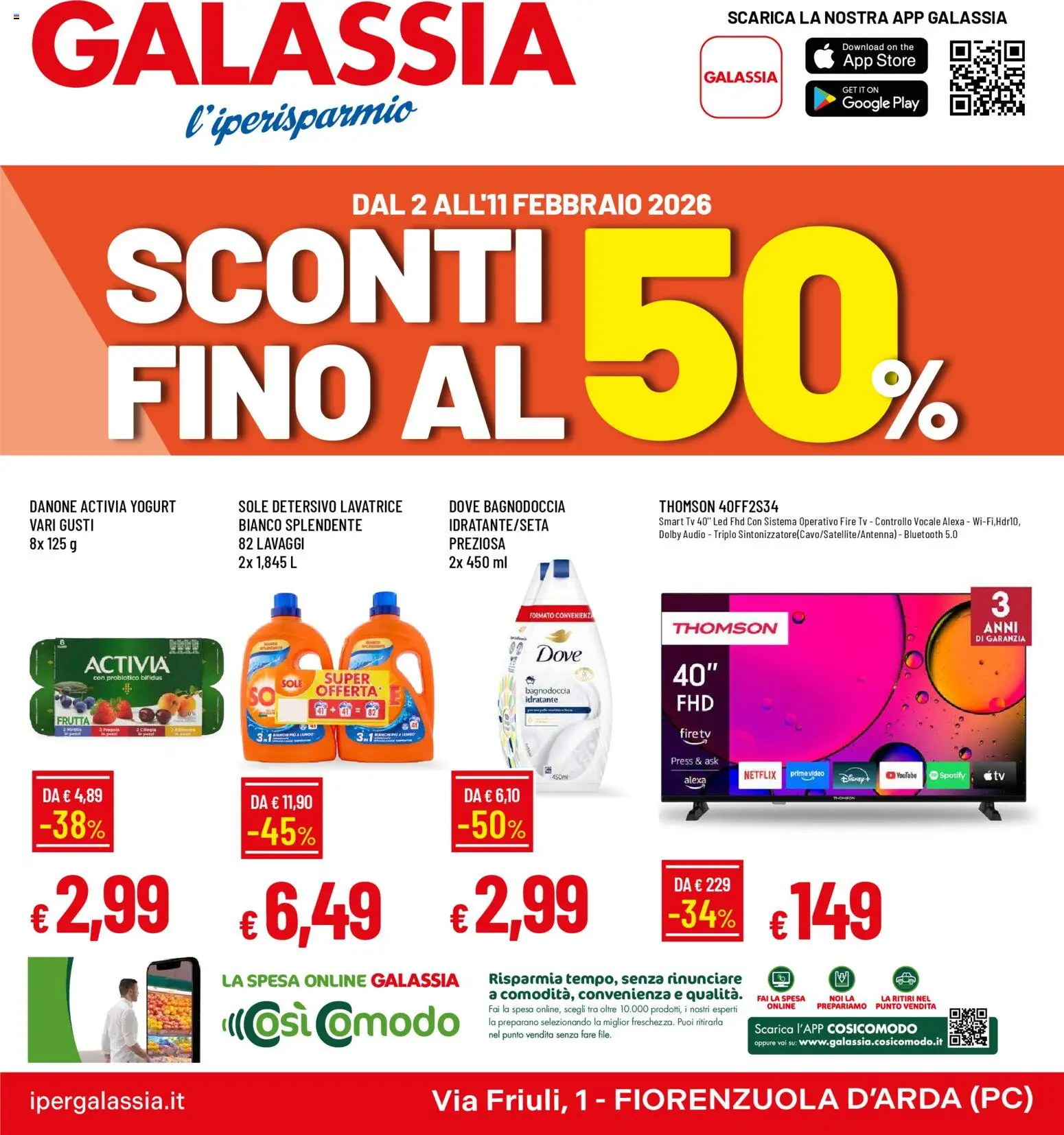 Volantino Galassia	 - pagina 1 - valido dal 02/02/2026