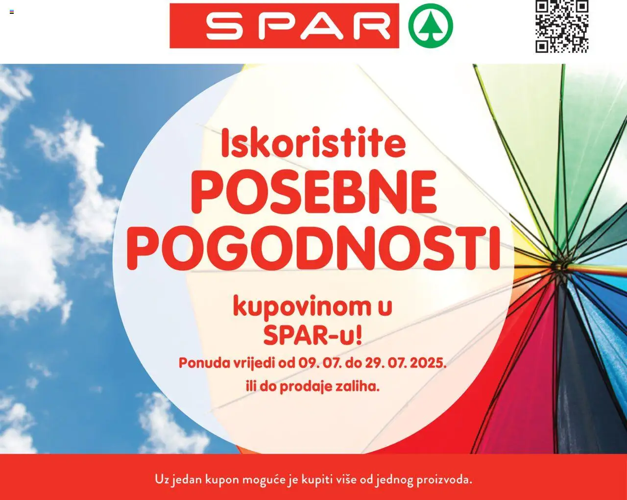 Posebne pogodnosti Spar - stranica 1- važeći od 09.07.2025