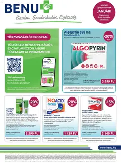Előnézet BENU Gyógyszertárak Akciós újság érvényes 2026.01.01.-tól