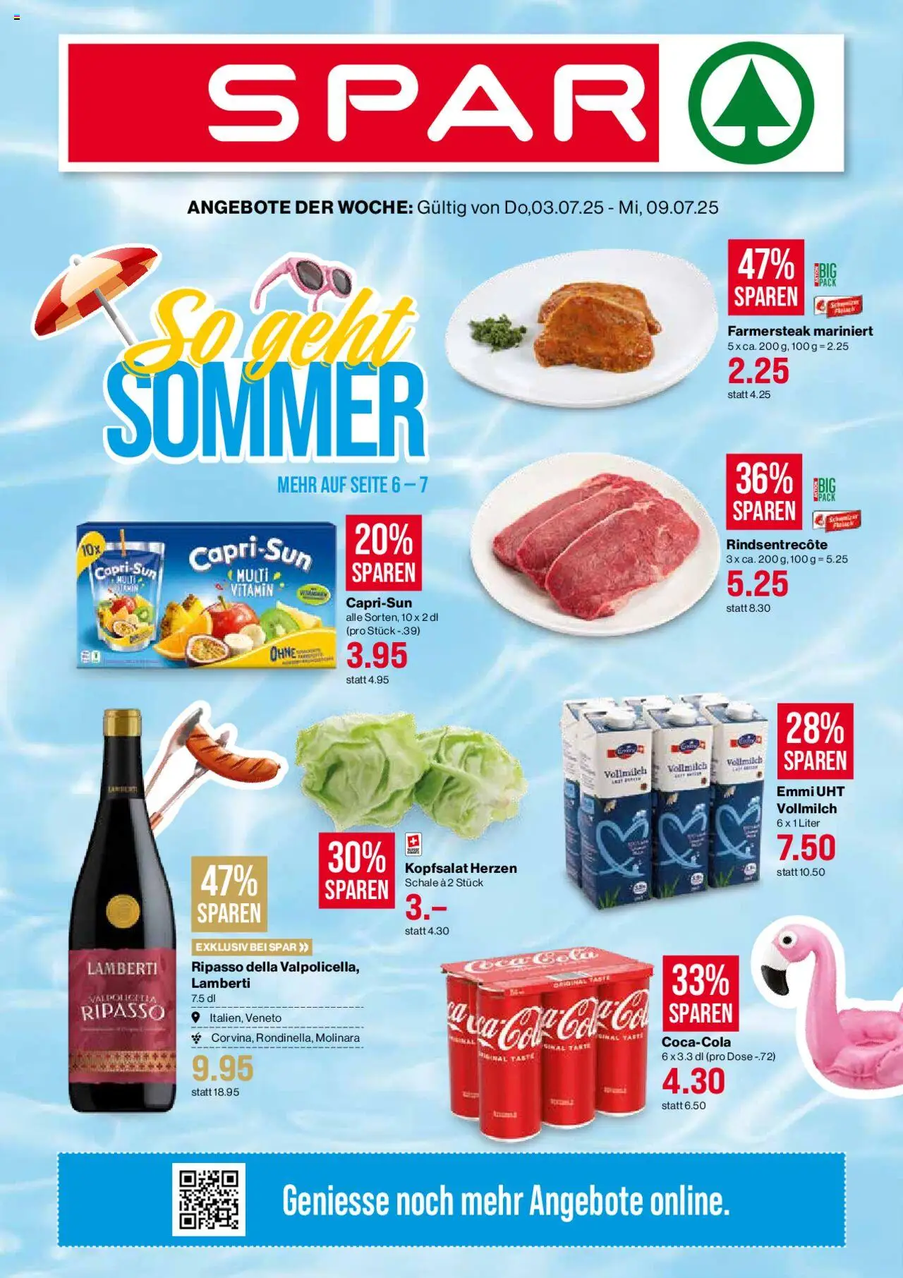 SPAR Aktionen - Seite 1- gültig ab 03.07.2025