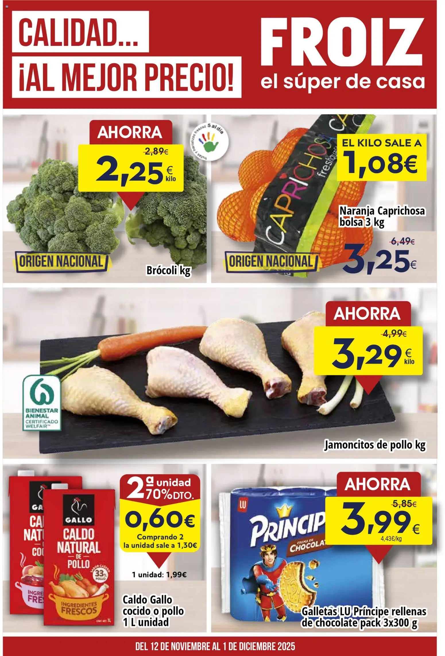 Froiz folleto - Página de 1 - Válido desde 12/11/2025