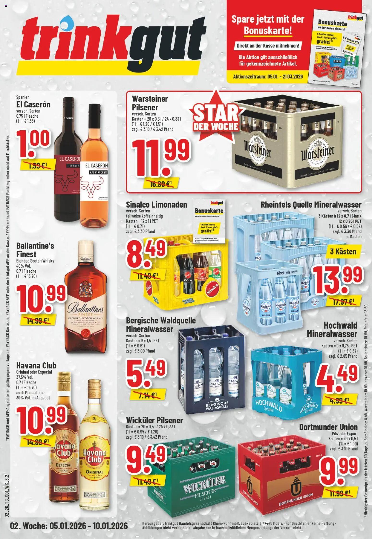 Trinkgut Prospekt - Seite 1 - gültig ab 05.01.2026