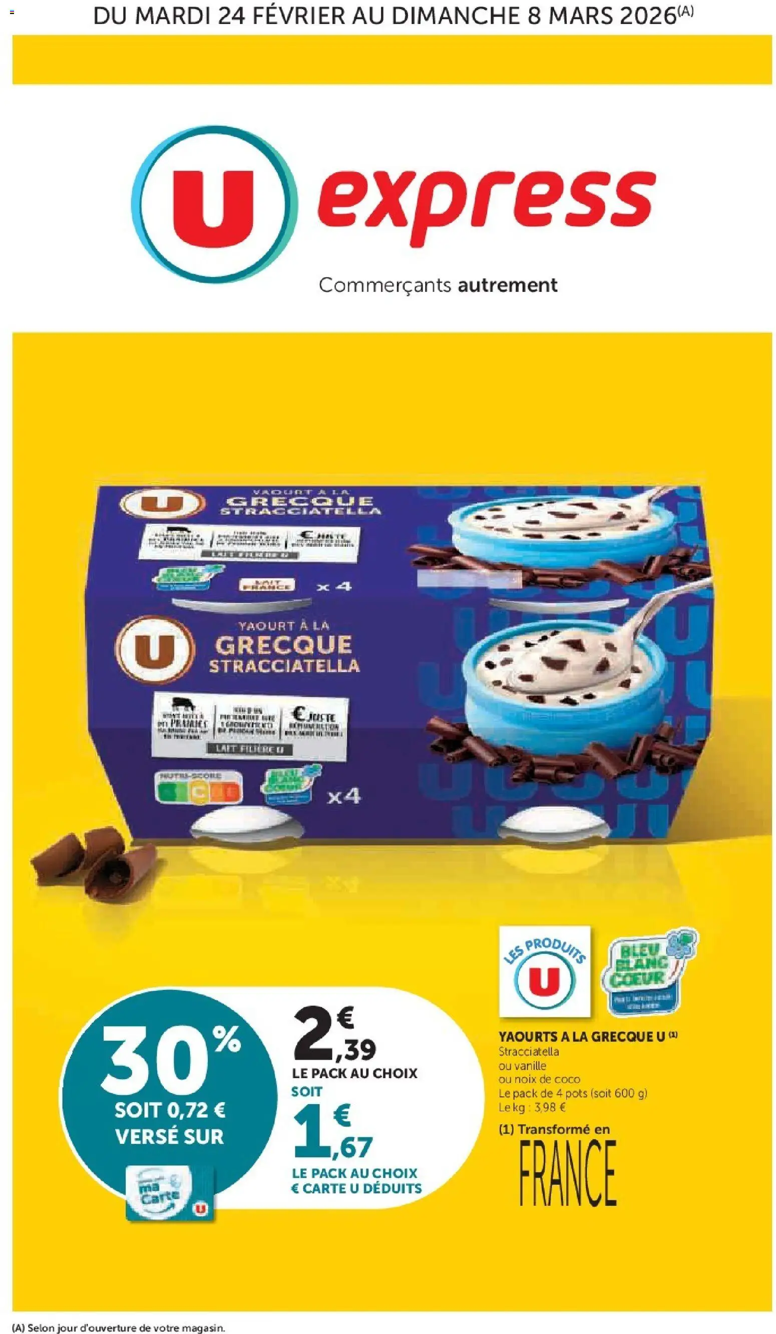 U Express catalogue - page 1 - valable à partir du 24/02/2026