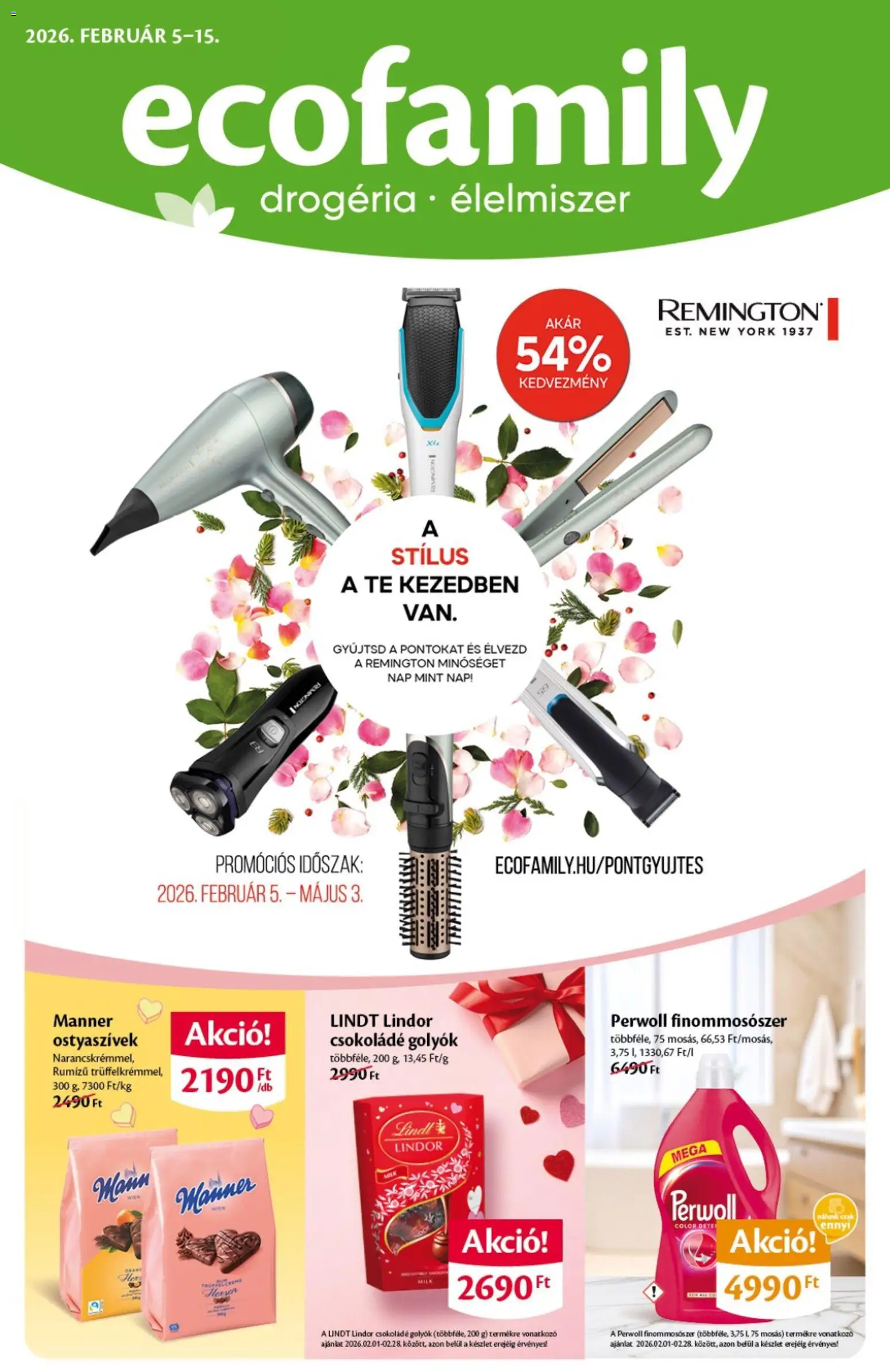 EcoFamily Akciós újság - 1oldal - érvényes 2026.02.05.-tól