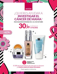 Vista previa del folleto Avon - Pack Solidario válido desde 01/10/2025
