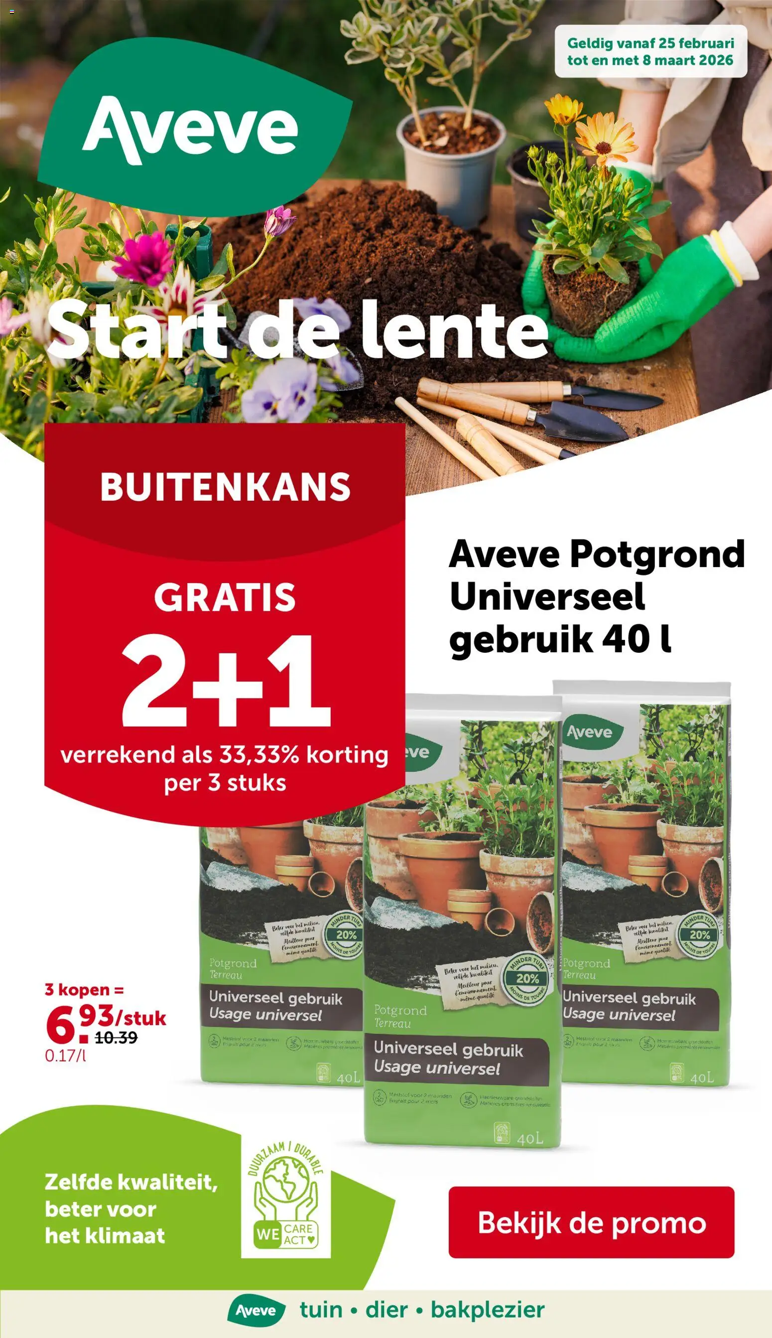 Aveve folder - pagina 1- geldig vanaf 25/02/2026