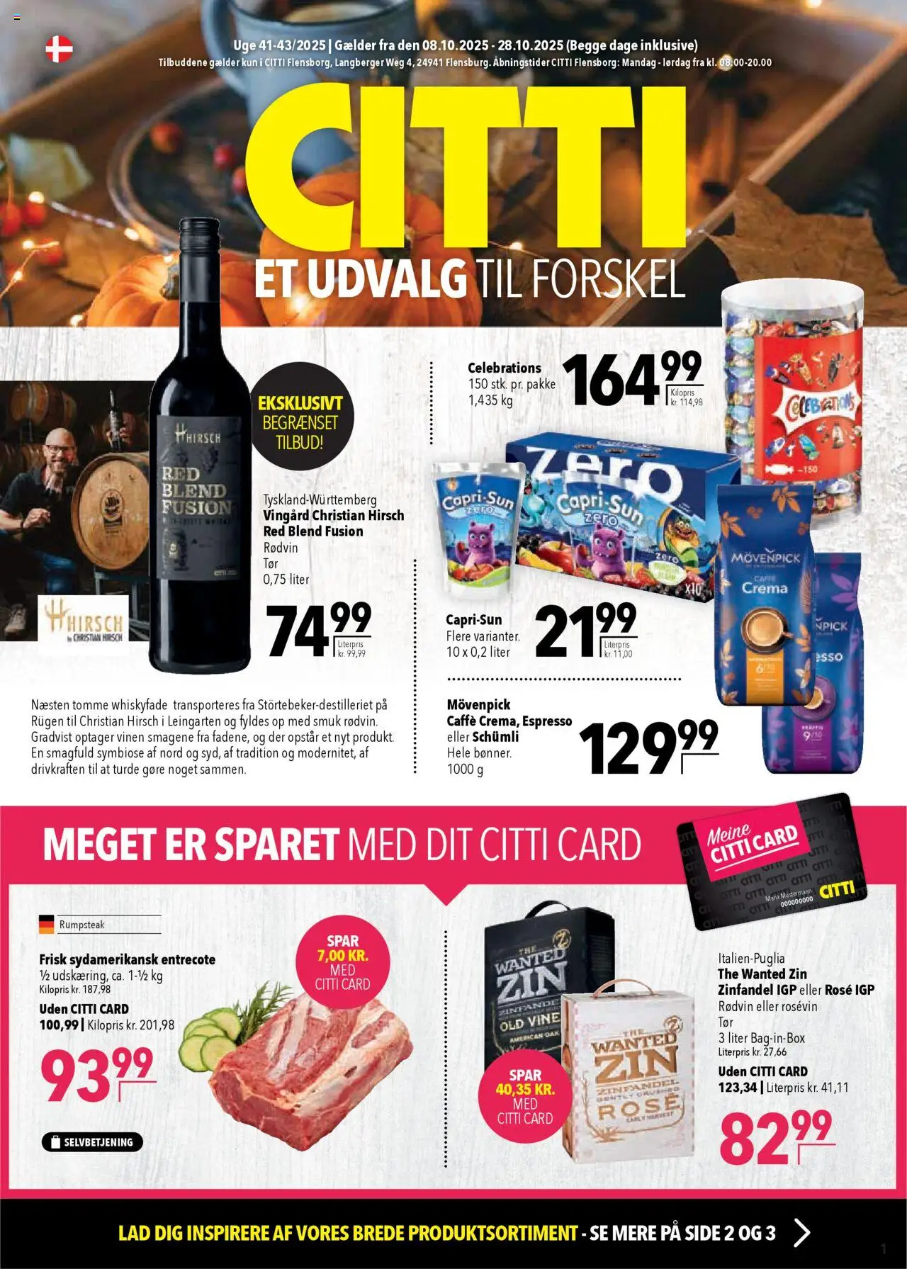 CITTI Markt Dänemark-Werbung - Seite 1 - gültig ab 08.10.2025