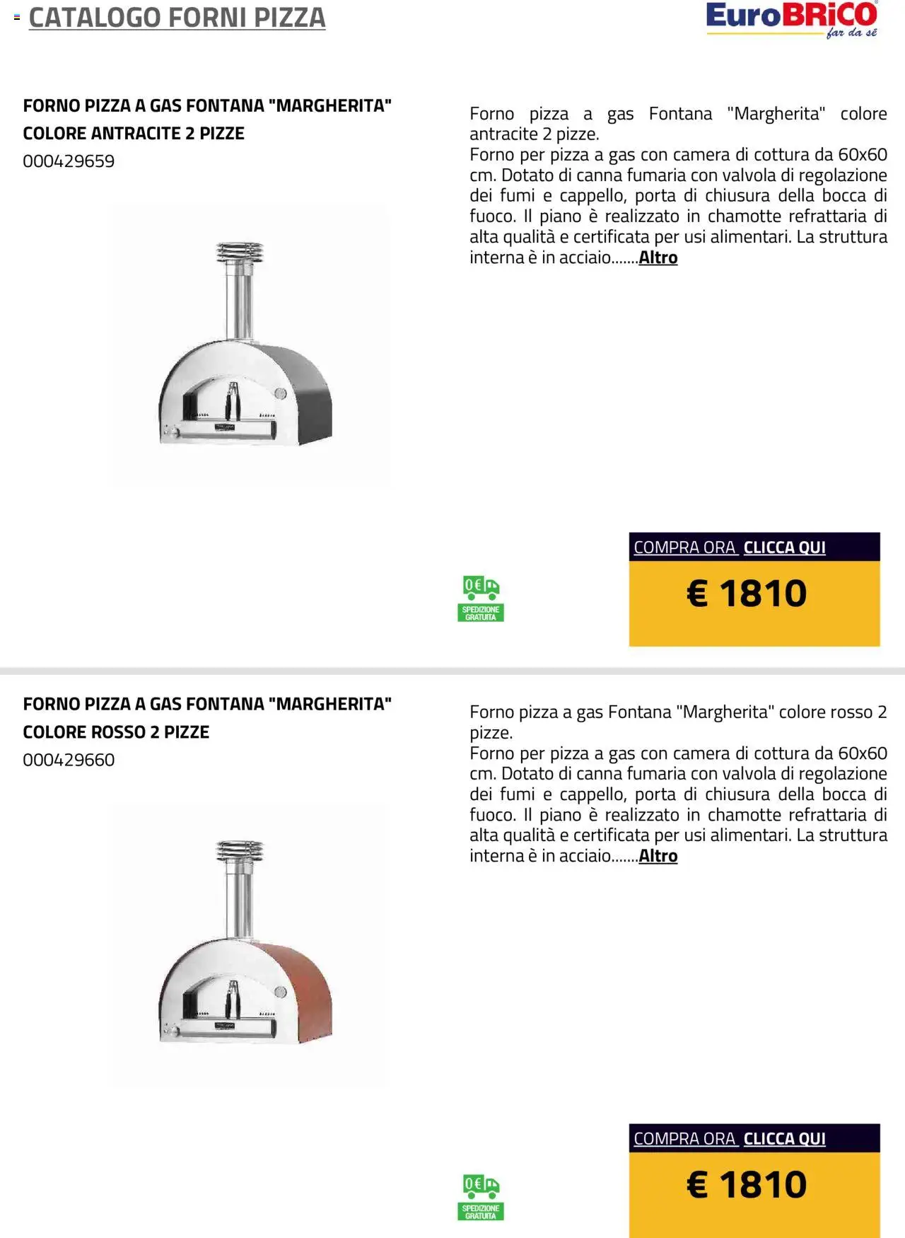Eurobrico Forni Pizza catalogo - pagina 29 - valido dal 23/07/2025