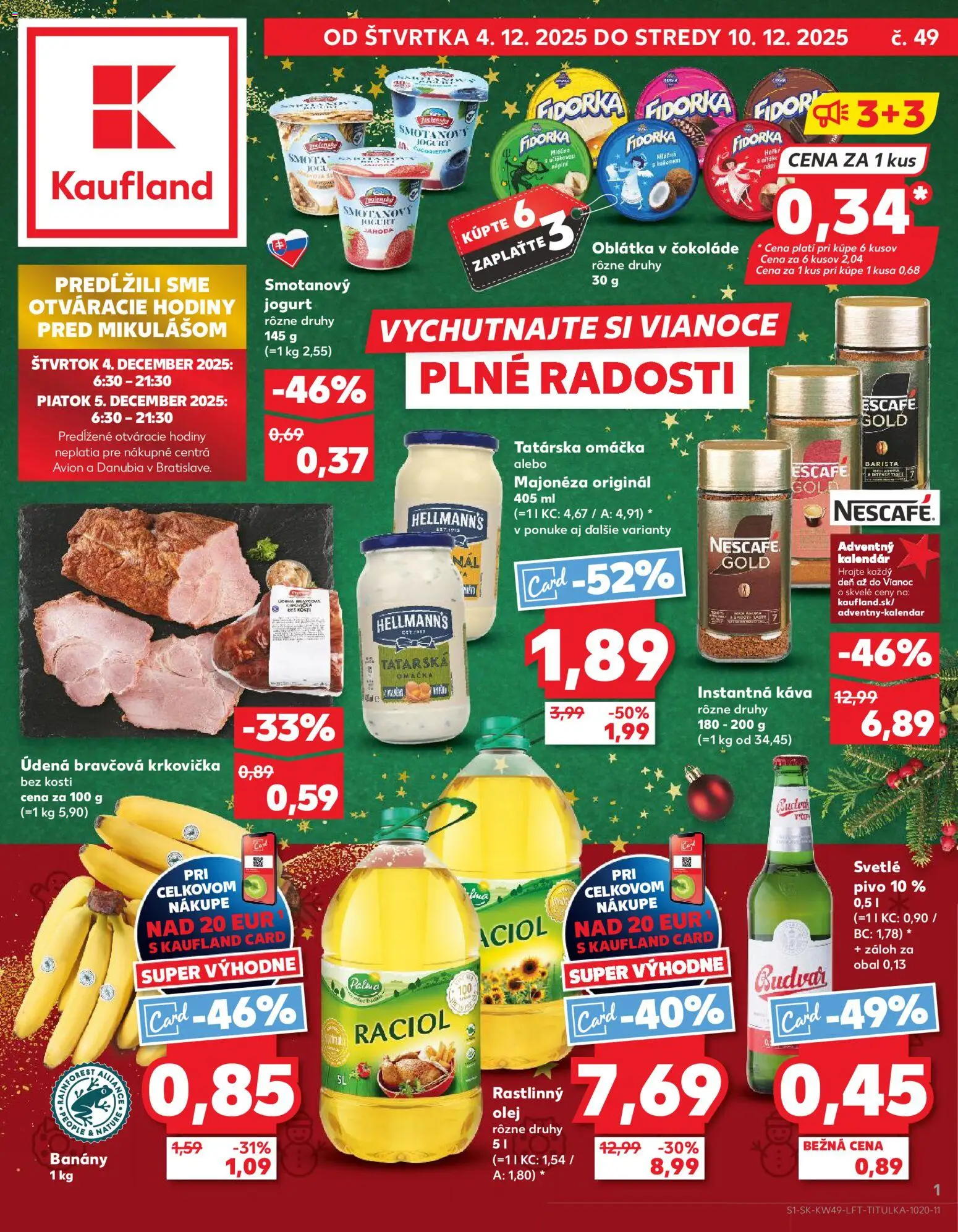 Kaufland leták - strana 1- platný od 04.12.2025